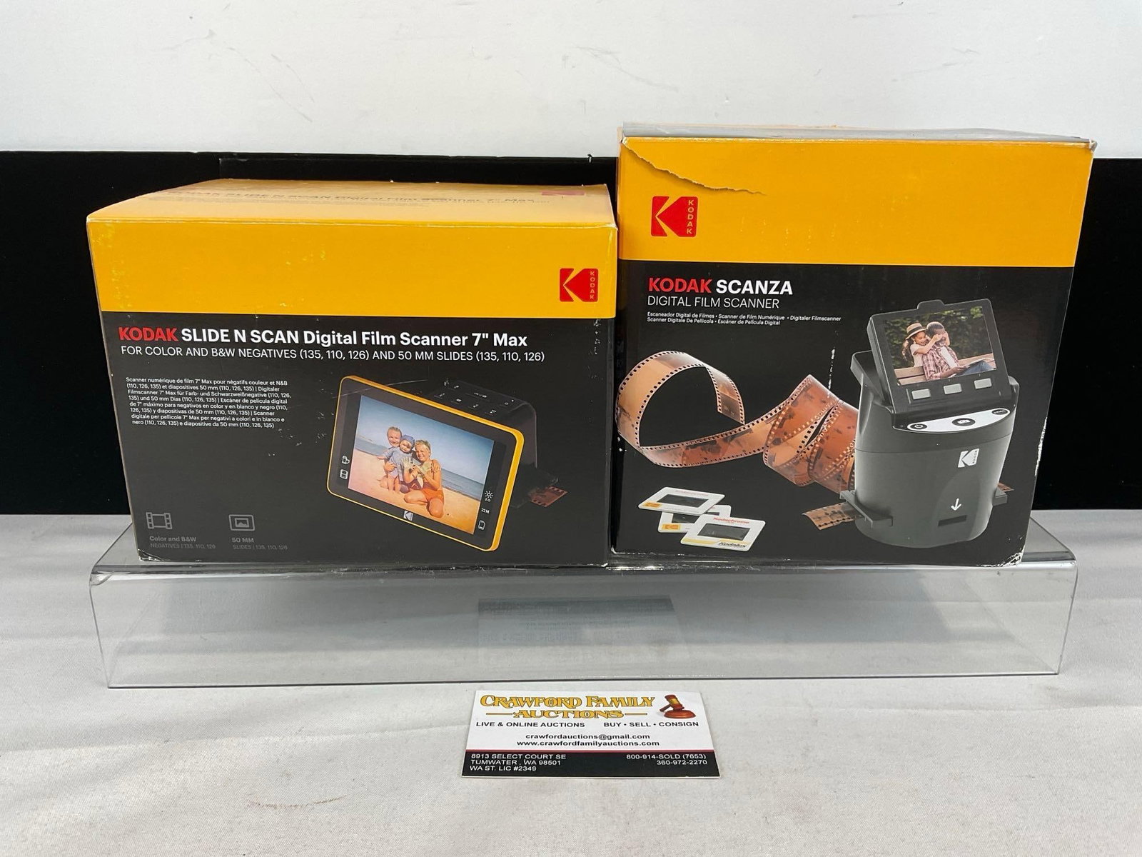 Kodak Slide N Scan Digital Film Scanner 7 inMax & Kodak Scanza Digital Film Scanner, in box: Appears to be in good shape. The piece measures approx 11h x 7w x 8d inches. See pics. E-5760