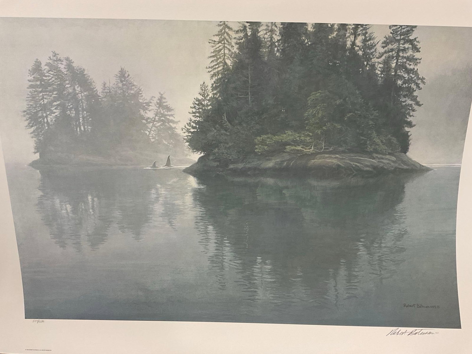 Unframed Signed & #d 507/1500 Lithograph titled Tsitika and her Son by Robert Bateman 1996, 29x41... - 2
