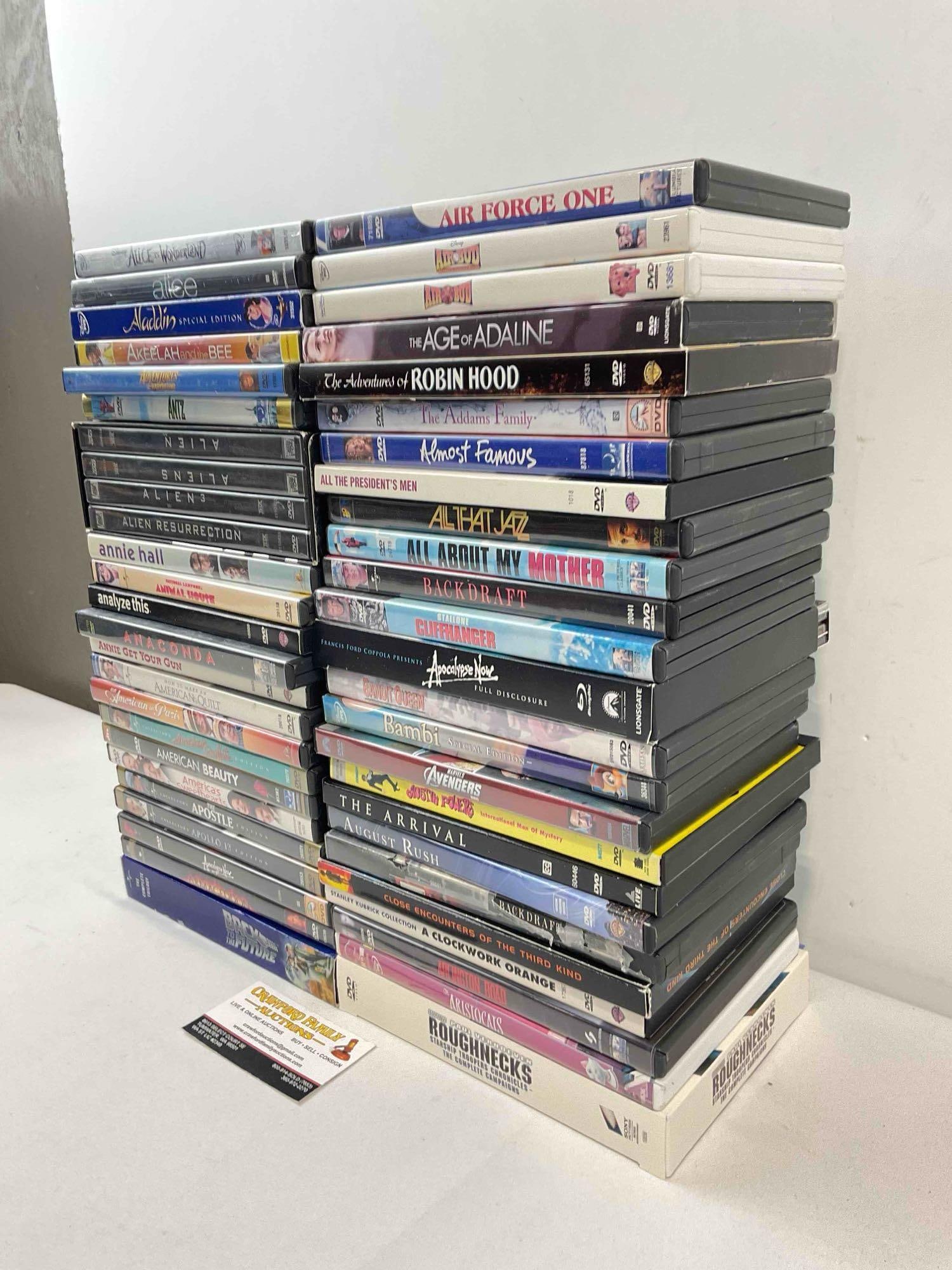50 pcs DVD Movie Collection, incl. The Avengers, Alien, Disney's Aladdin, Apocalypse Now & More! - 2