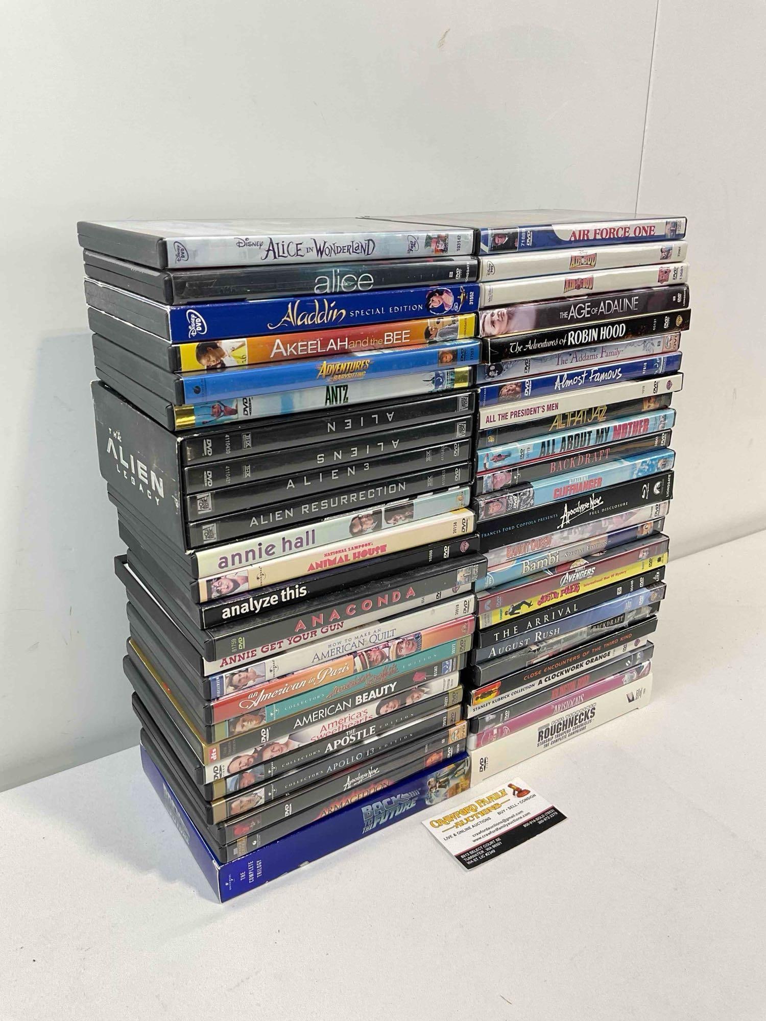 50 pcs DVD Movie Collection, incl. The Avengers, Alien, Disney's Aladdin, Apocalypse Now & More! - 3