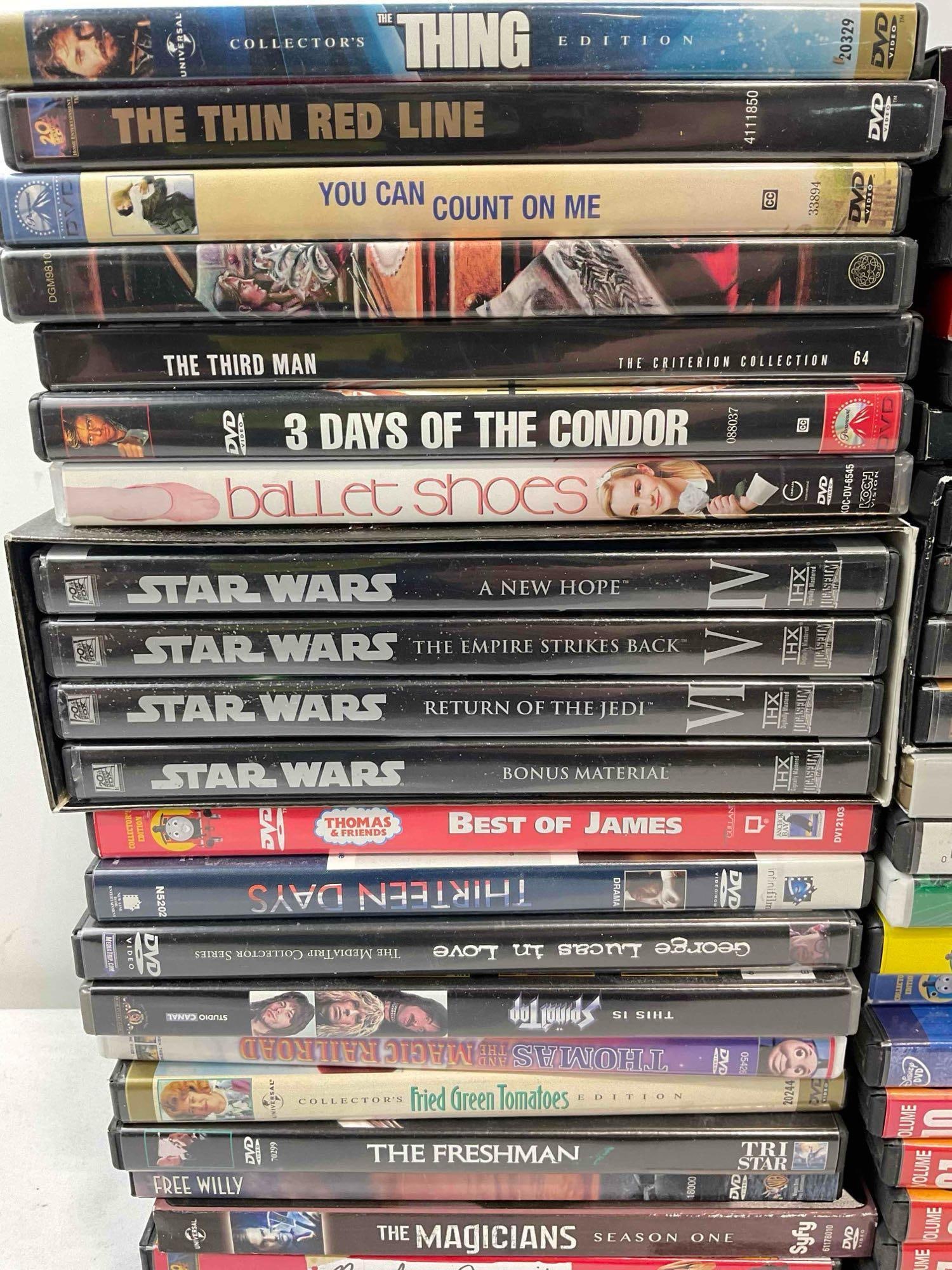 50 pcs DVD Movie & TV Show Collection, incl. Star Wars I-VI, Disney's Cars, The Thing & More! - 4