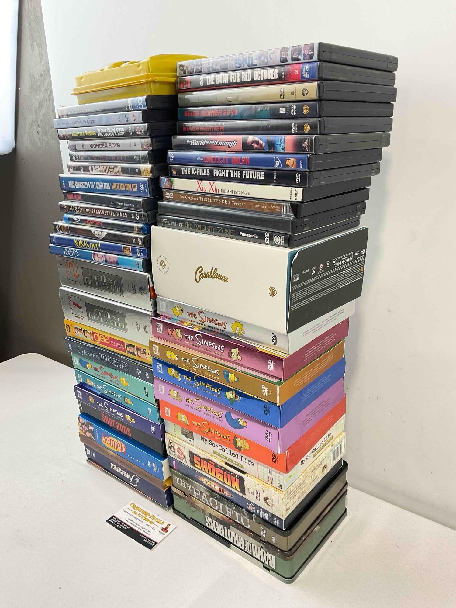 50 pcs DVD Movie & TV Show Collection, incl. Star Trek TNG, The Simpsons, Seinfeld & More! - 2