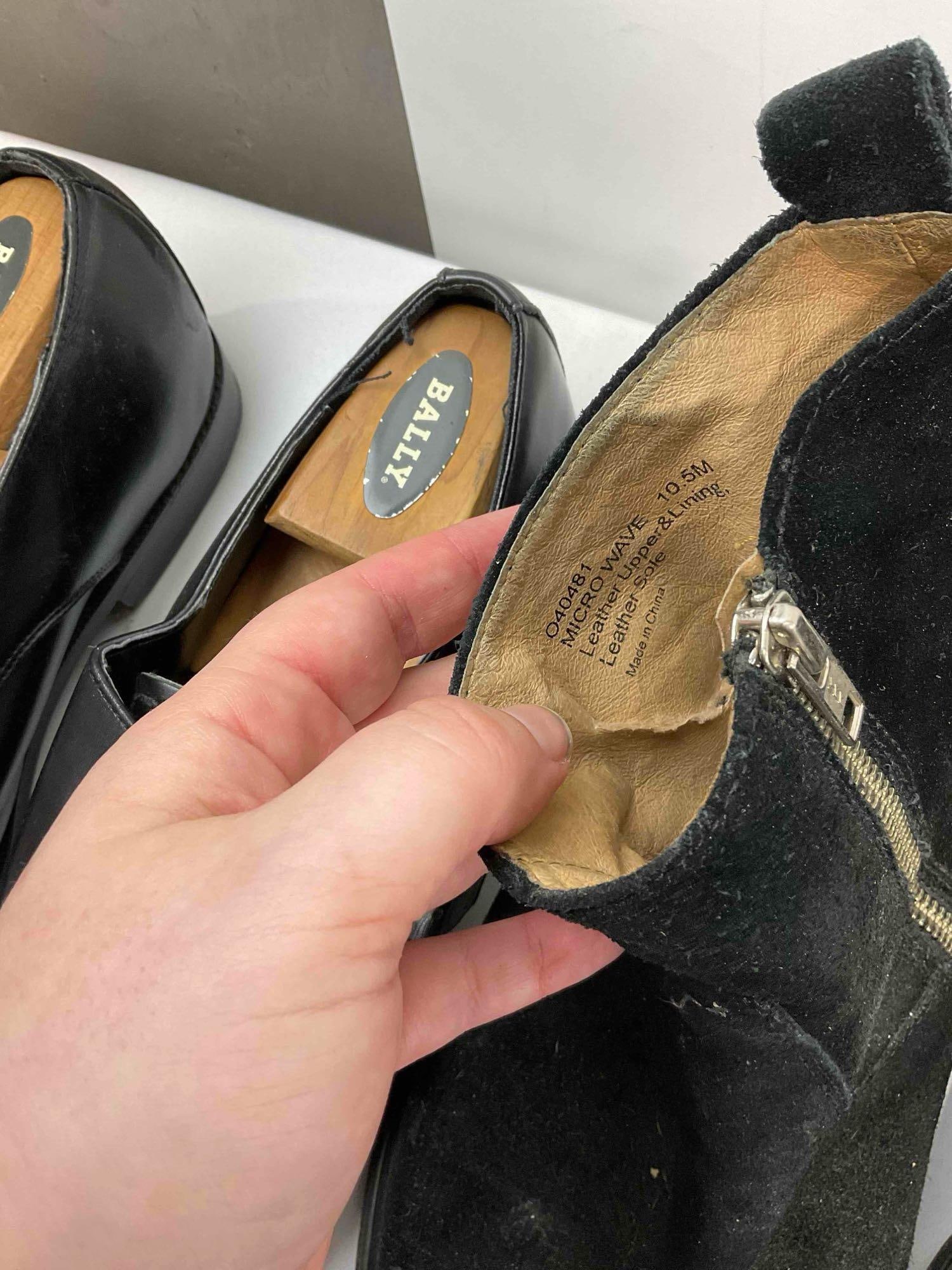 6 Pairs of Men's US 10.5-11 Black Shoes, incl. Tommy Bahama, Stacy Adams & Steve Madden. - 12