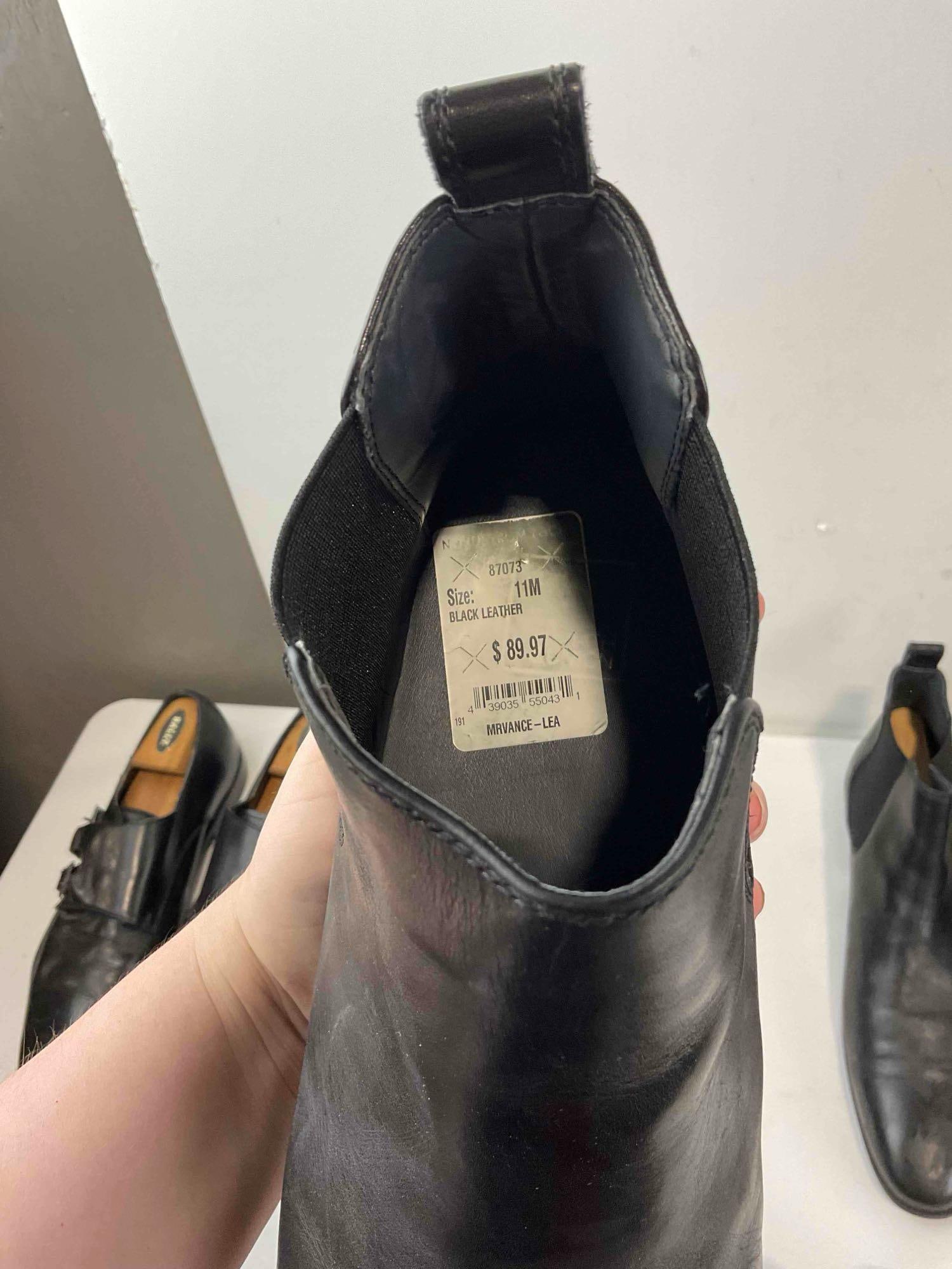 6 Pairs of Men's US 10.5-11 Black Shoes, incl. Tommy Bahama, Stacy Adams & Steve Madden. - 14