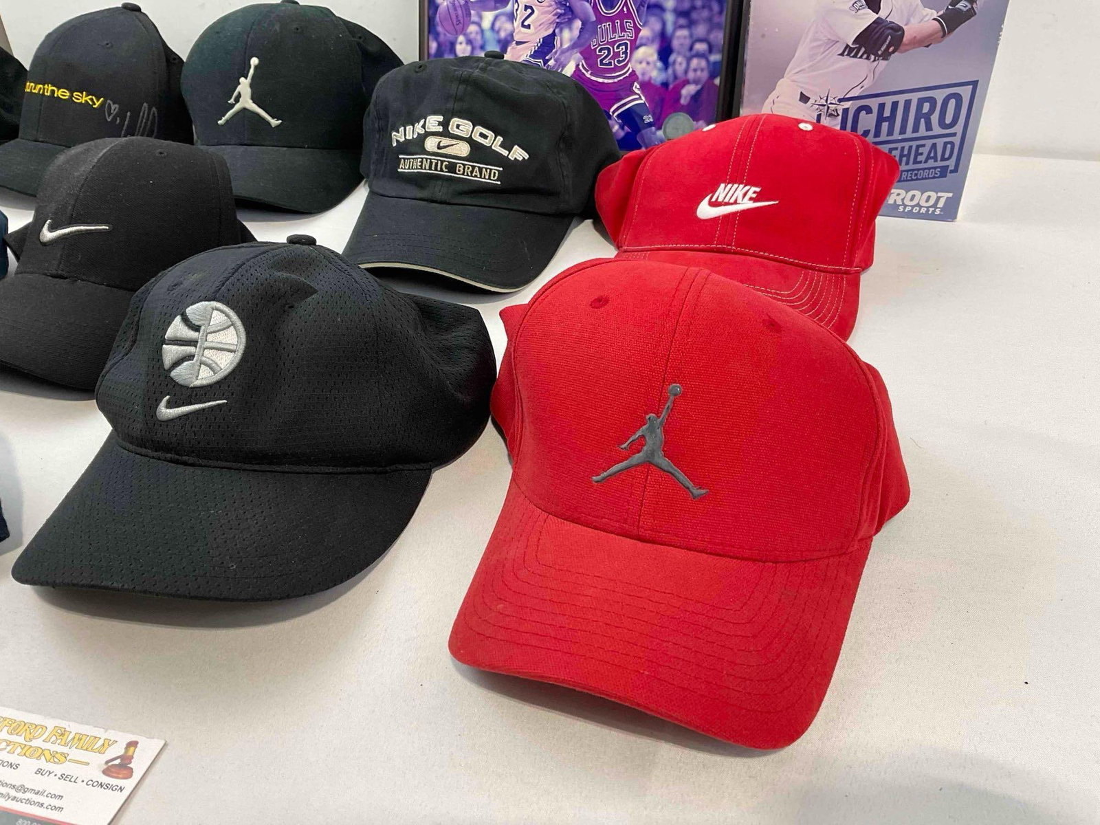 11 pcs Men's Baseball Cap Hats, incl. 1x Signed by Singer Lalah Hathaway & More! See pics. - 3