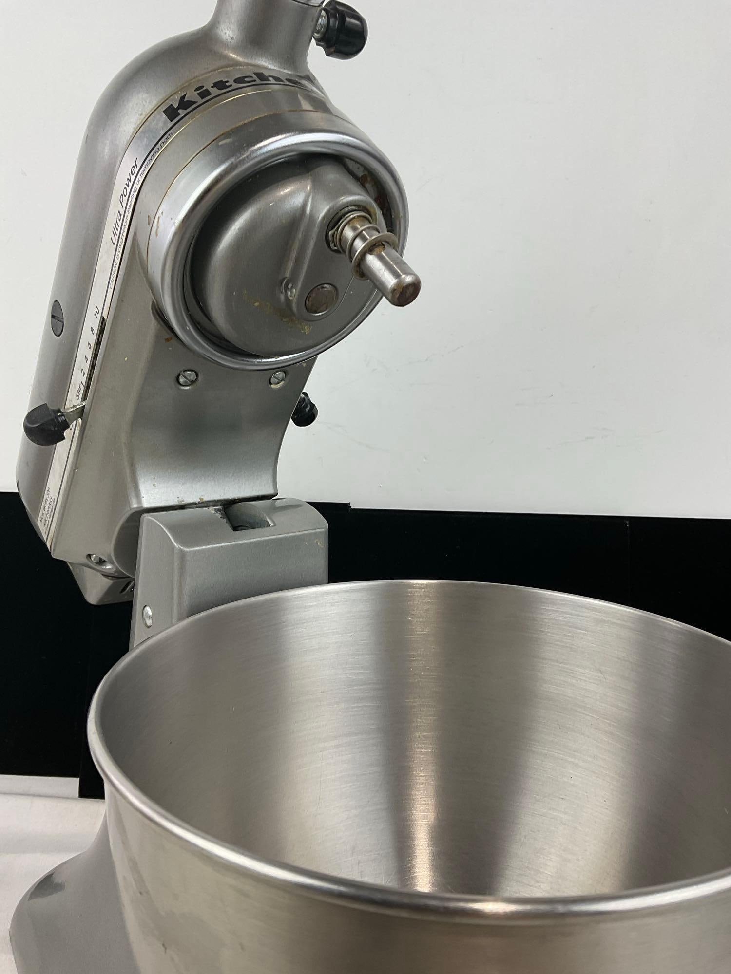 KitchenAid Ultra Power Stand Mixer KSM95CUO, Stainless Steel Finish, tested & working - 4