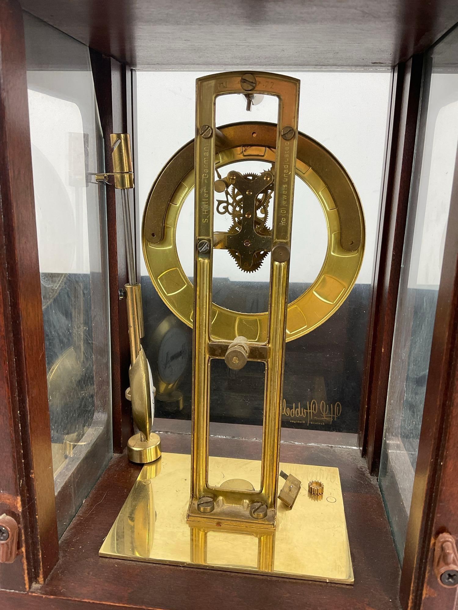 Hermle? German Mantel Skeleton Clock, Needs TLC, 19x8x6 in - 5