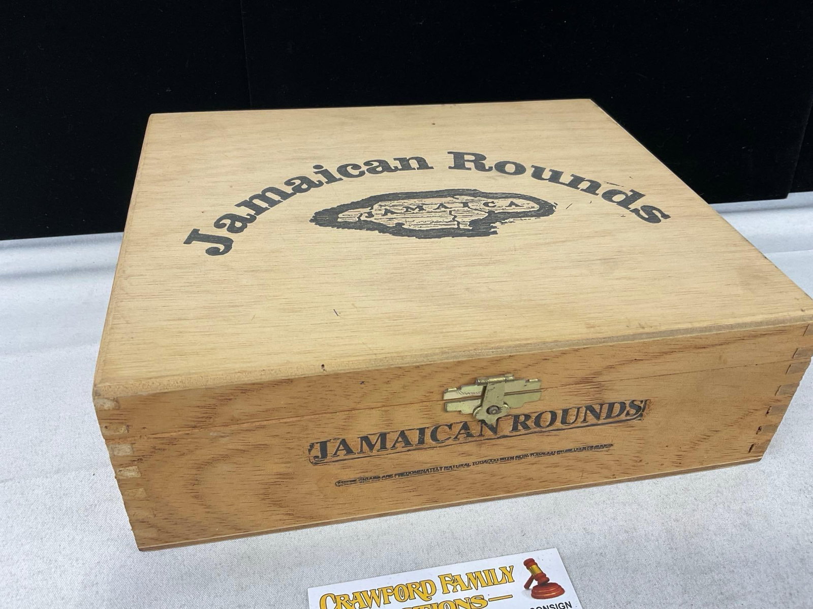 Swiss + Made Swissana Wooden Pipe w/Bronze cover, & Jamaican Cigar Box - 7