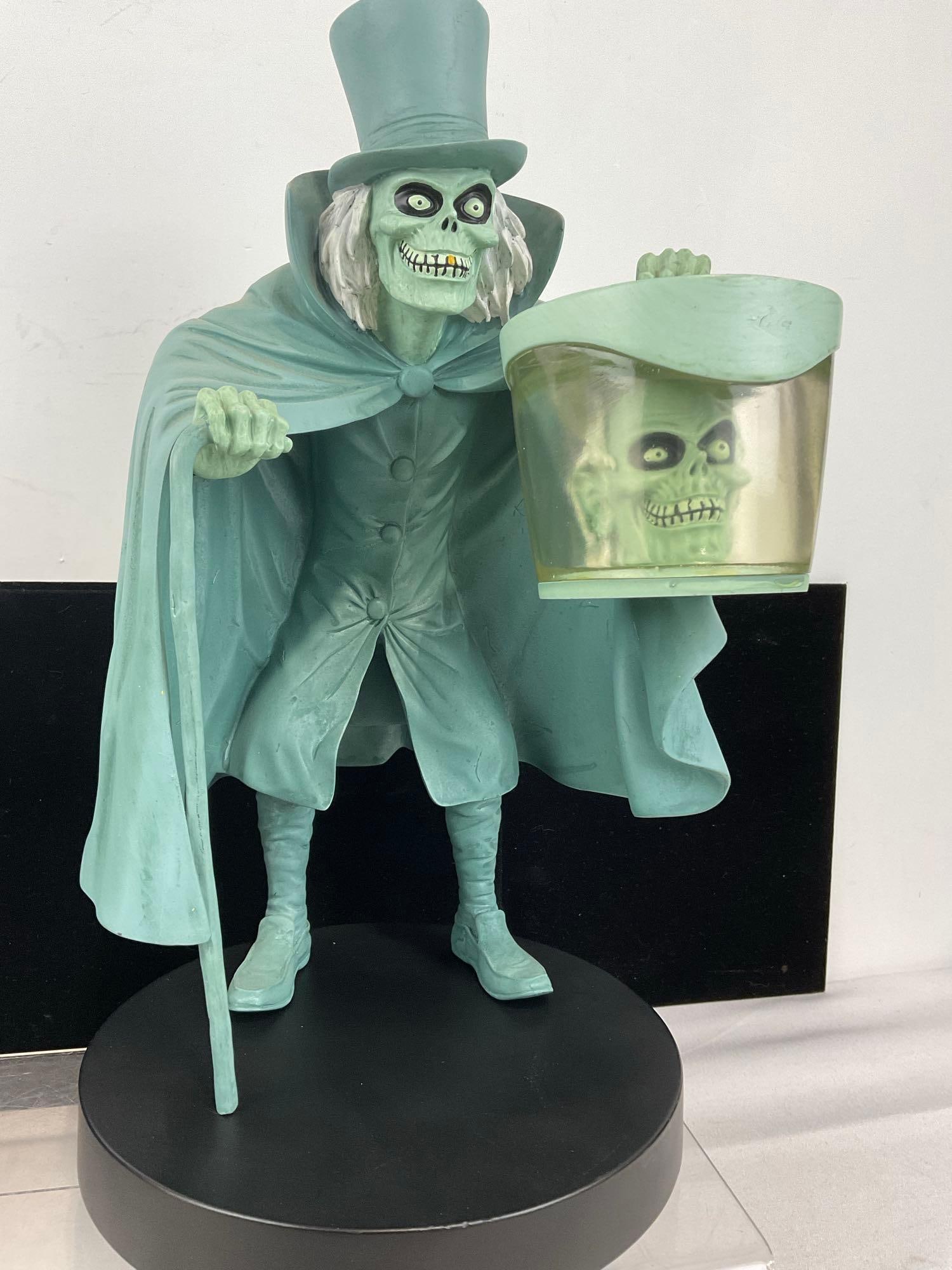 Pair of Disney Haunted Mansion The Hatbox Ghost Figurines, Jim Shore Disney Traditions #4053365 &... - 2