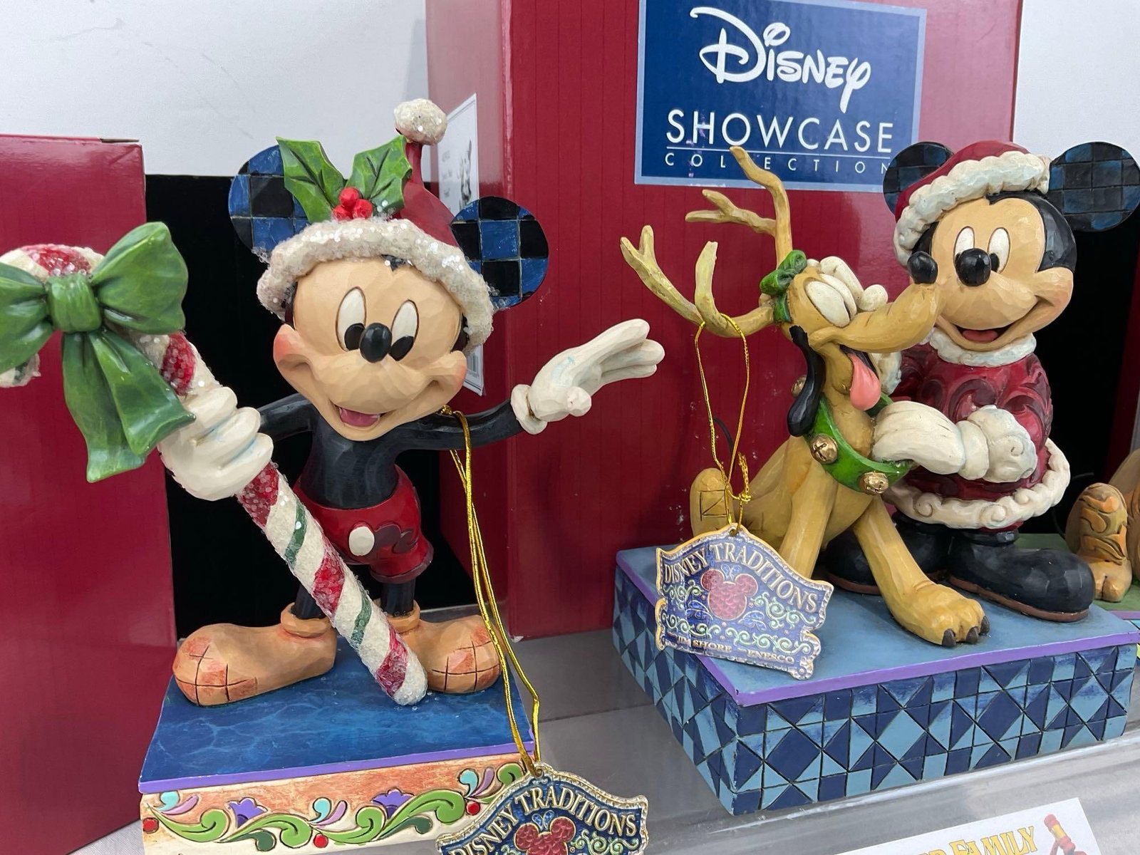3x Disney Traditions Jim Shore Design, Mickey & Pluto Figurines w/original box - 2