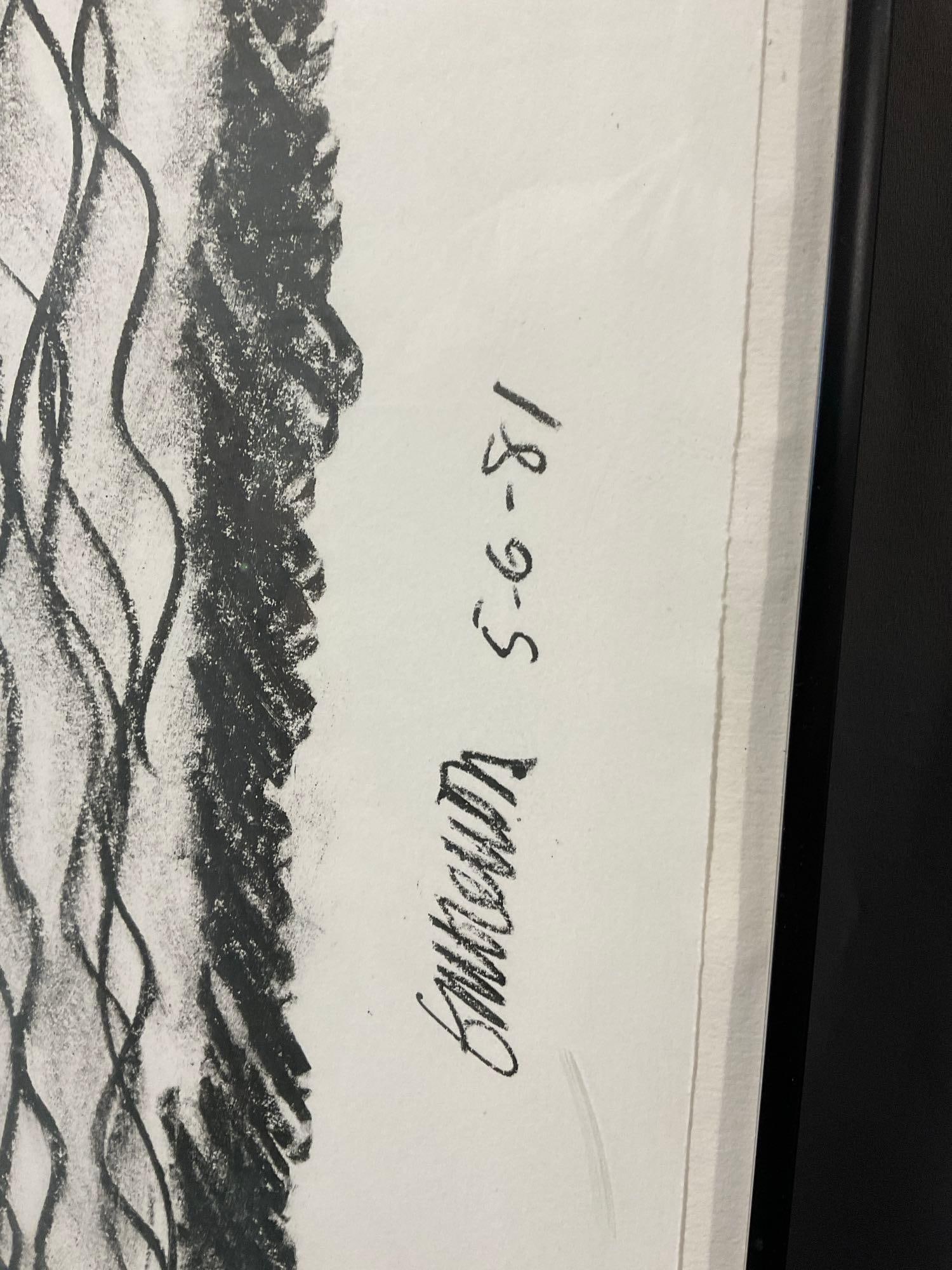 Framed Lithograph, #d 4/16 titled Dirty Deeds by Gregory Grenon 1981, 28x26 inches - 2