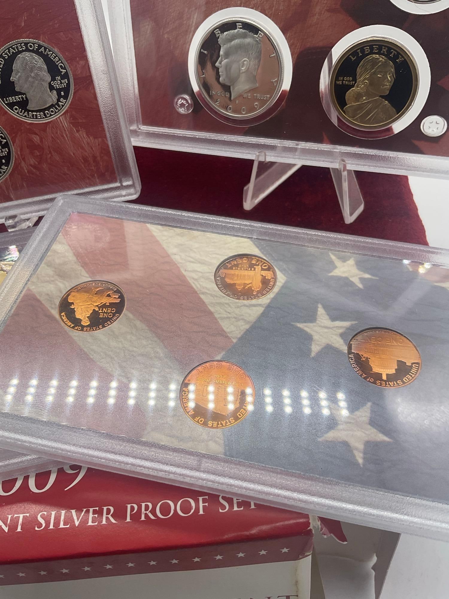 The 2009 U.S. Mint Silver proof set is a historic 18-coin collection includes last year Linocin - 7