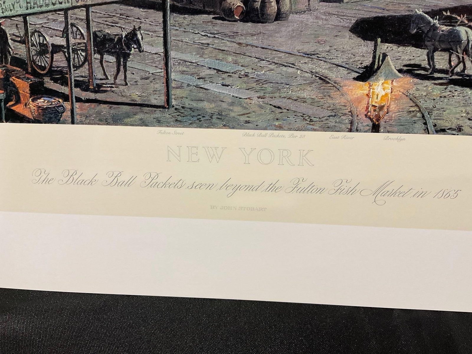 Unframed Signed & #d 518/750 Lithograph New York by John Stobart, 20x25 in - 5