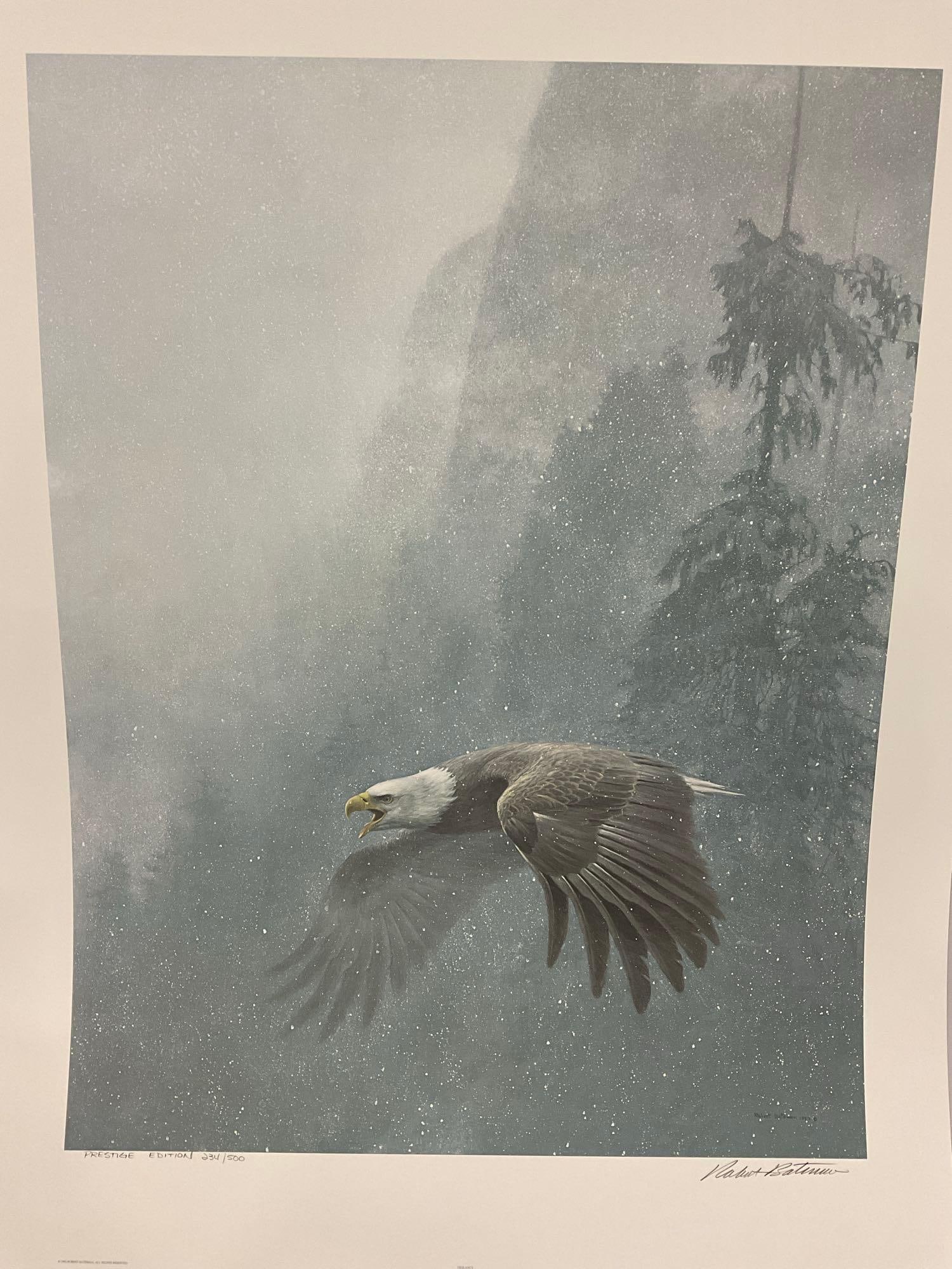 Unframed Signed & #d 234/500 Lithograph Prestige Edition, Vigilance by Robert Bateman 38x30 in w/... - 2