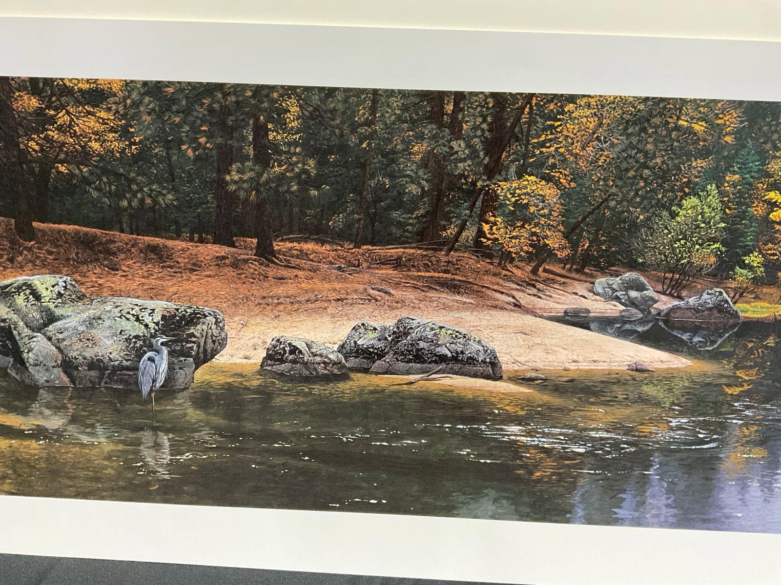 Unframed Signed & #d 1148/2500 Lithograph, Riparian Riches by Stephen Lyman 1993, 19x51 in w/COA - 5