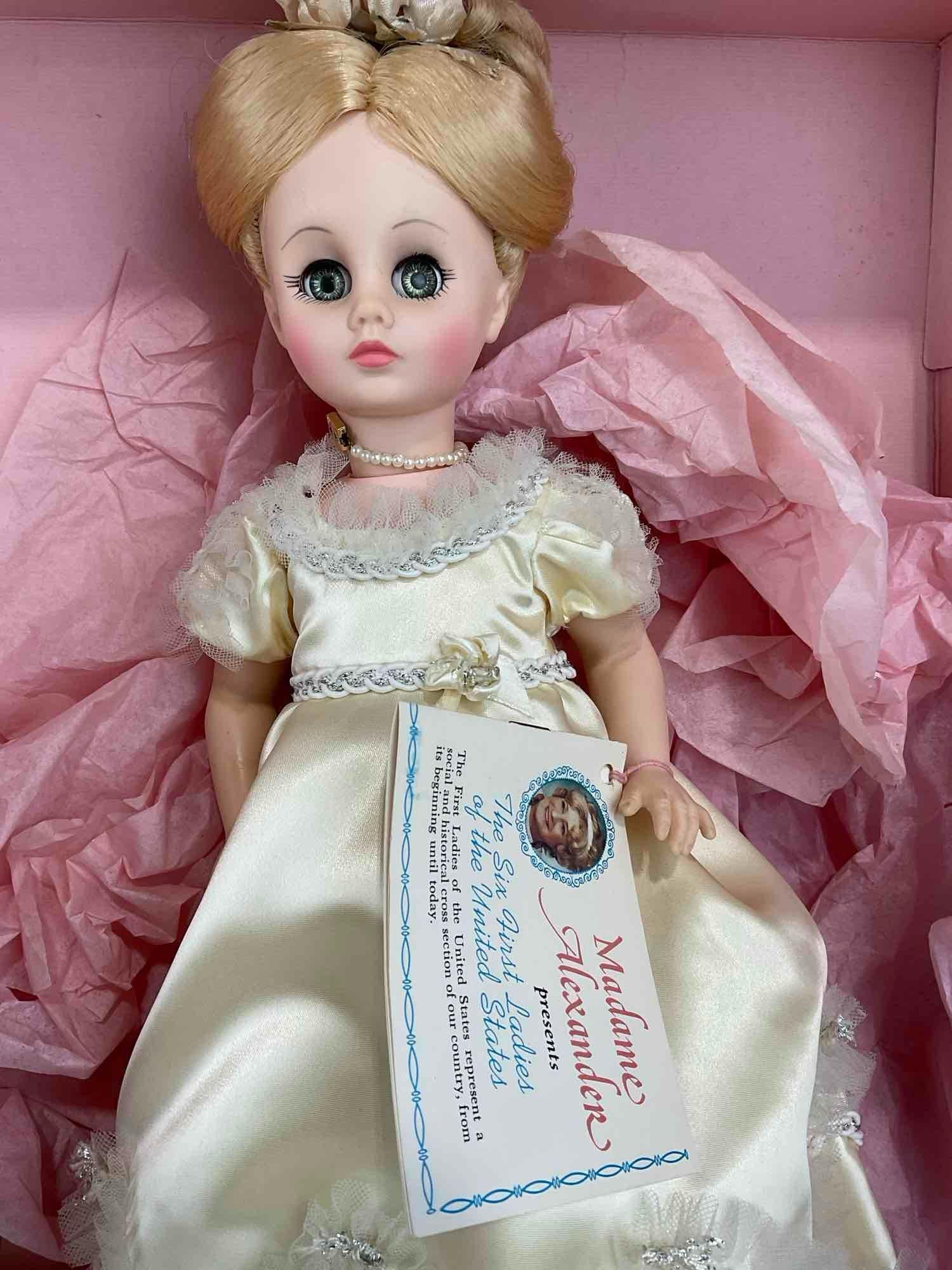 3 Dolls by Madame Alexander, 2x First Lady Collection Abigail & Louisa Adams, Sleeping Beauty #1595 - 4