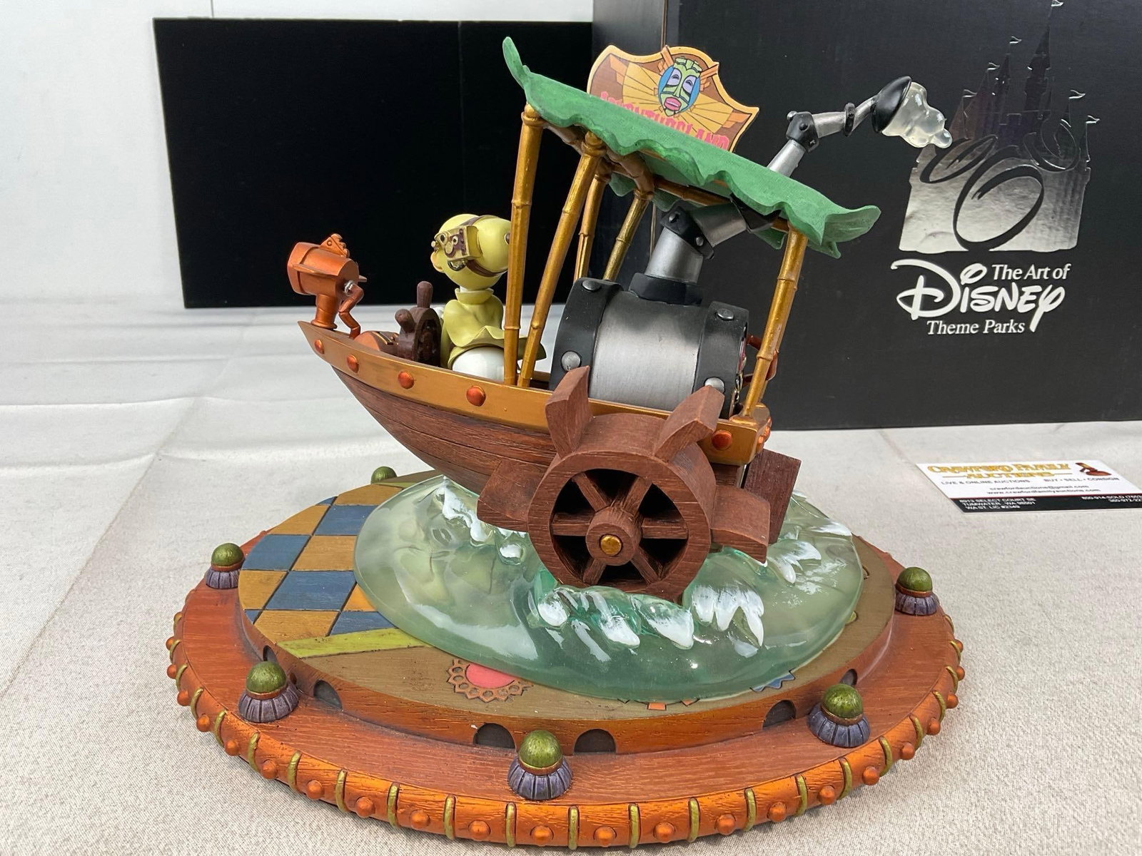 Donald Boat Steampunk Figurine, The Art of Disney w/original box, 11x13x11 inches - 4
