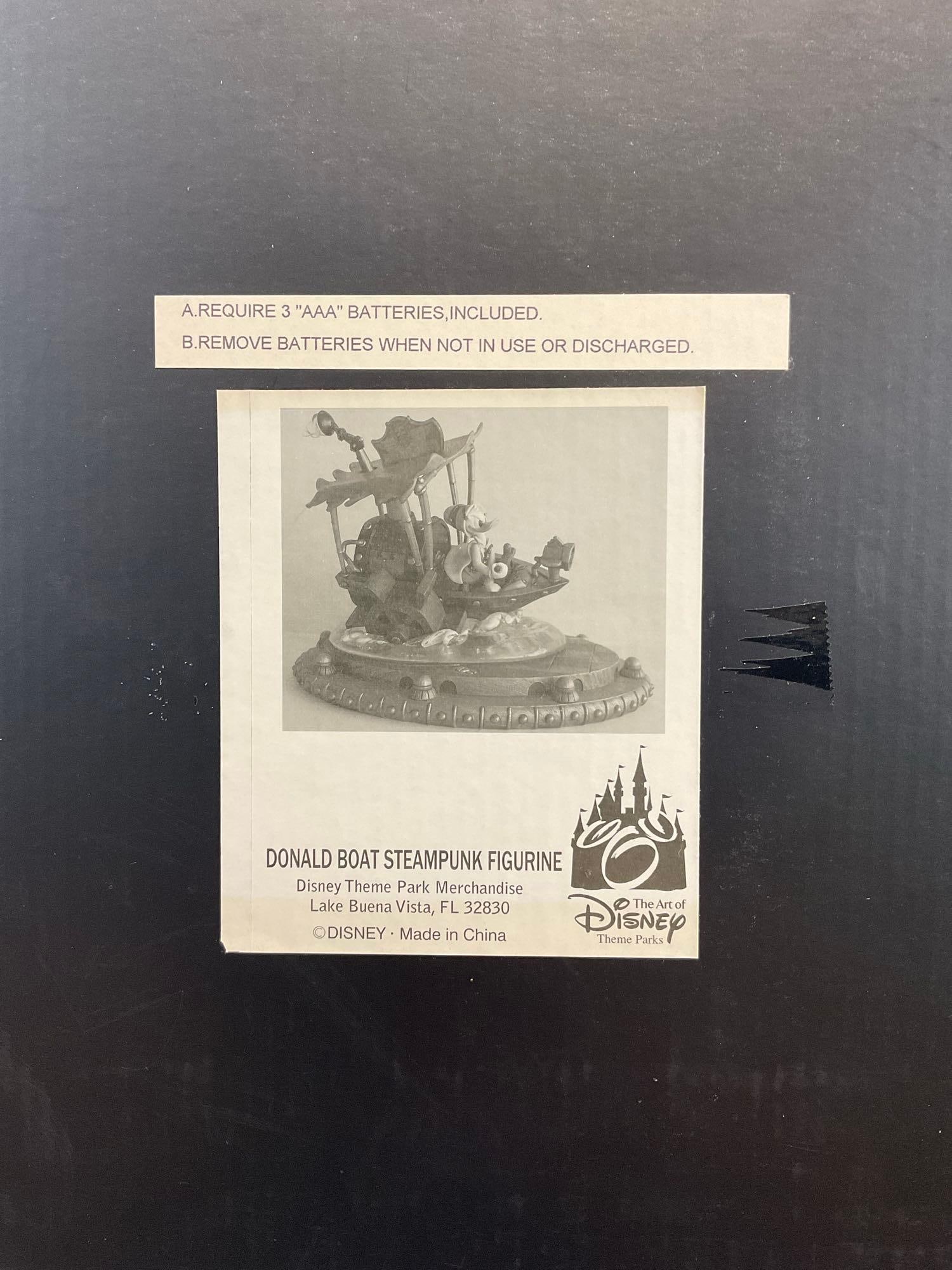 Donald Boat Steampunk Figurine, The Art of Disney w/original box, 11x13x11 inches - 6