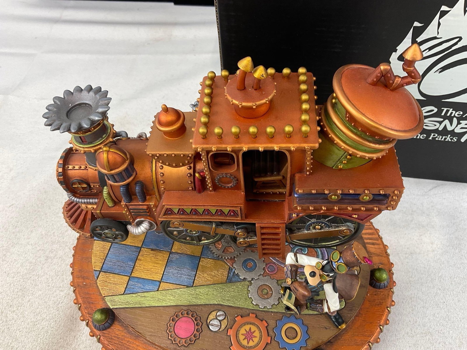 Goofy Train Steampunk Figurine The Art of Disney w/original box, 11x13x11 inches - 3