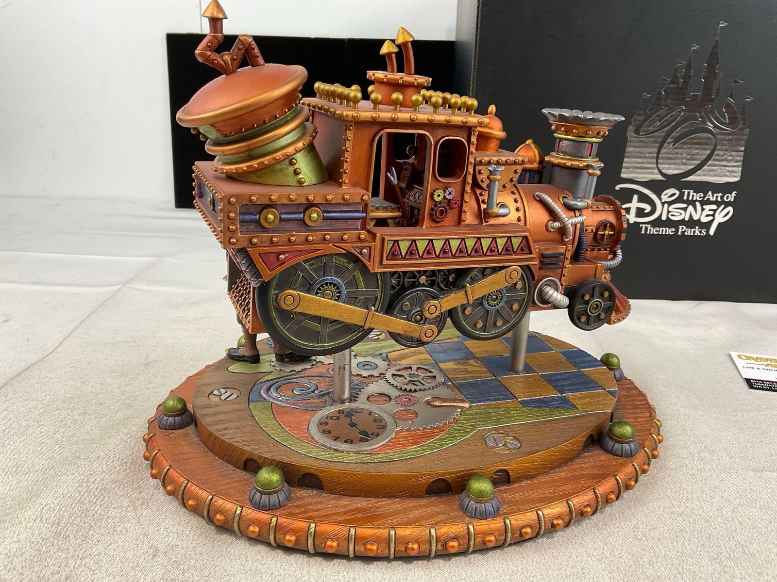 Goofy Train Steampunk Figurine The Art of Disney w/original box, 11x13x11 inches - 4