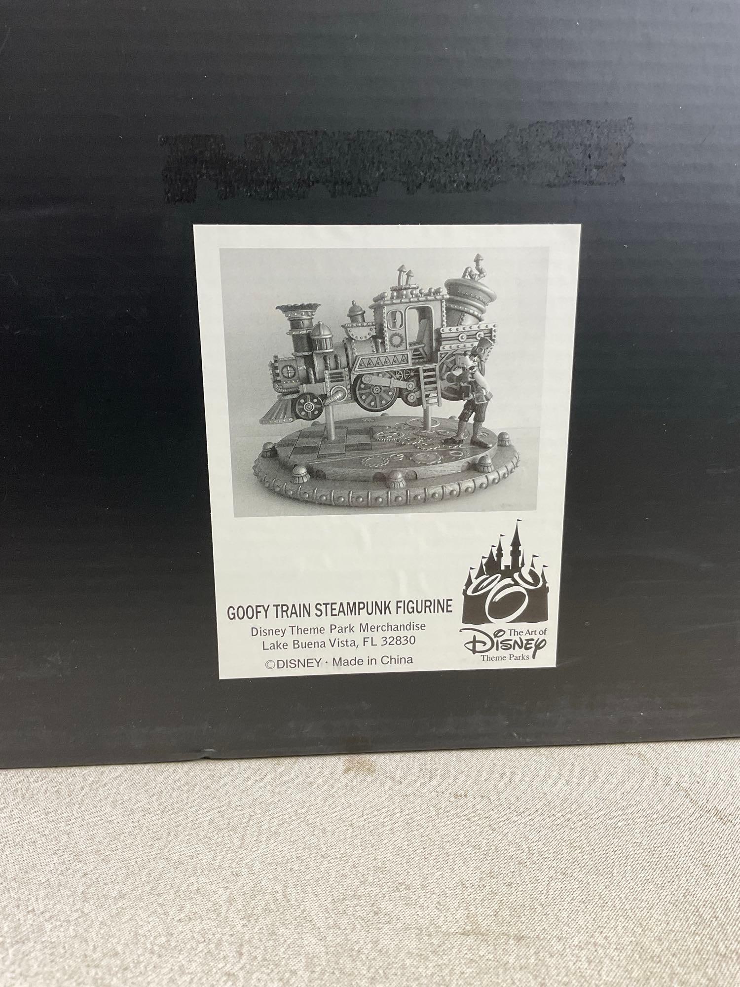 Goofy Train Steampunk Figurine The Art of Disney w/original box, 11x13x11 inches - 7