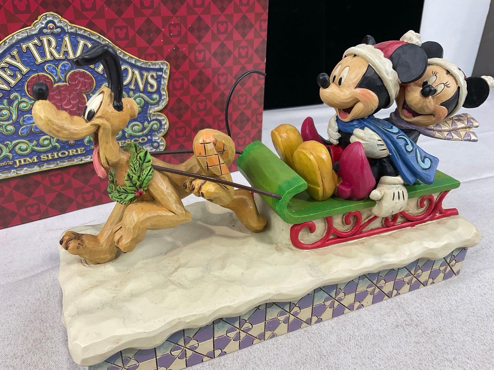 Disney Traditions Jim Shore Design, Dashing Through The Snow J#4033264 Figurine w/original box - 2