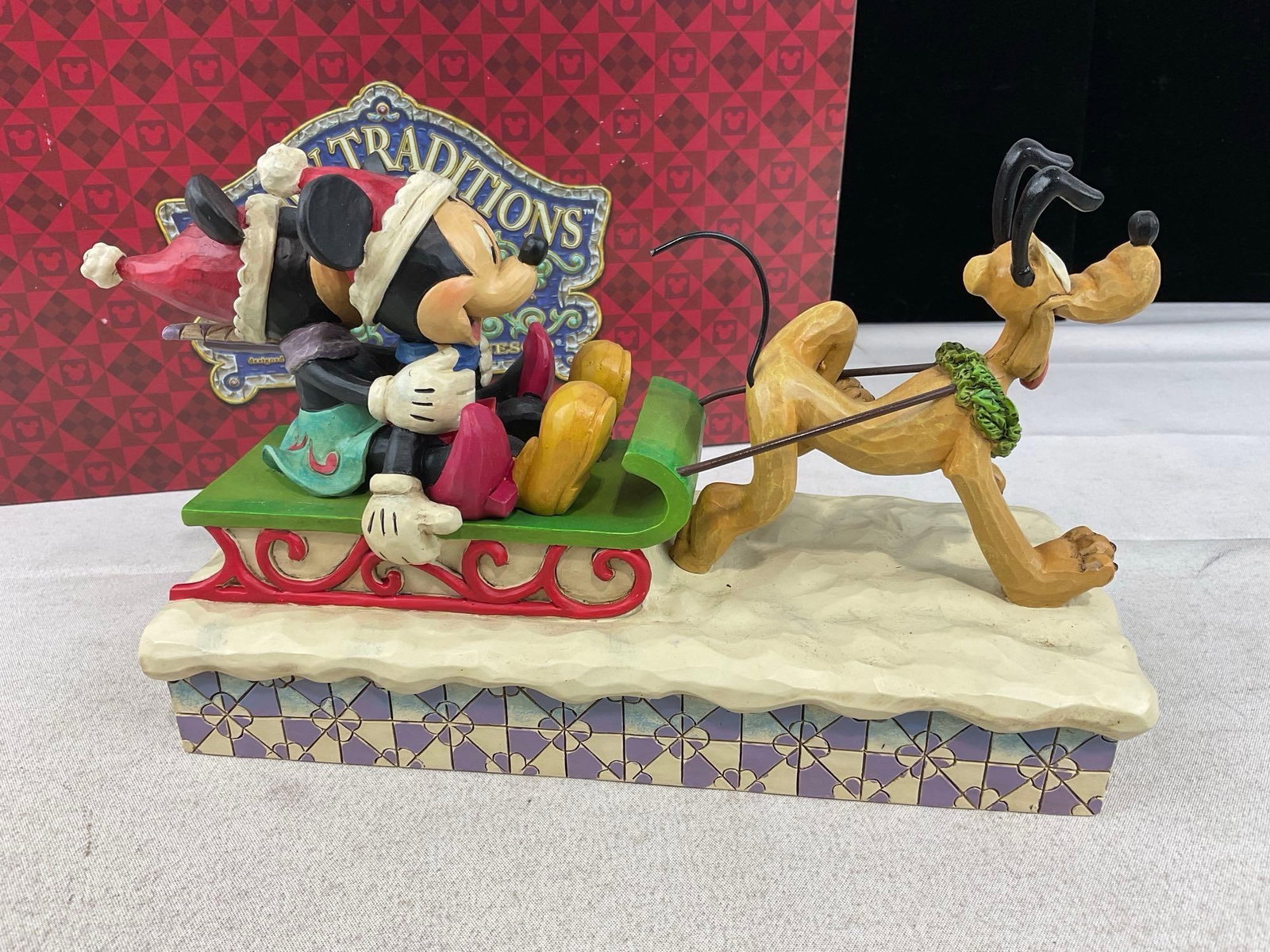 Disney Traditions Jim Shore Design, Dashing Through The Snow J#4033264 Figurine w/original box - 3