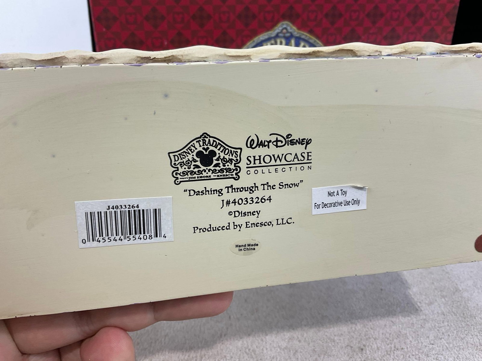 Disney Traditions Jim Shore Design, Dashing Through The Snow J#4033264 Figurine w/original box - 4