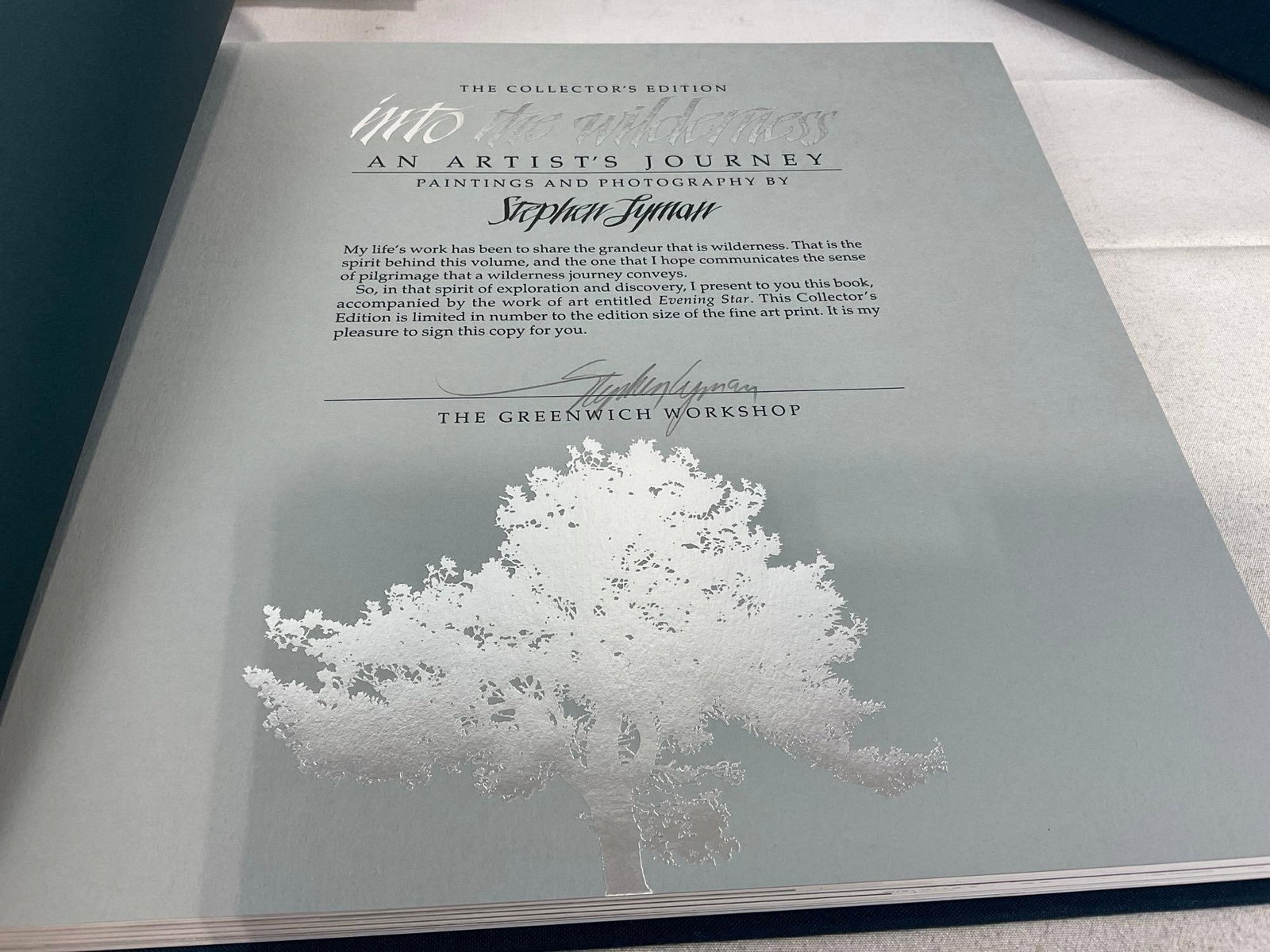 Signed Stephen Lyman Collectors Edition Fine Art Print Book, 13x14x3 inch - 3