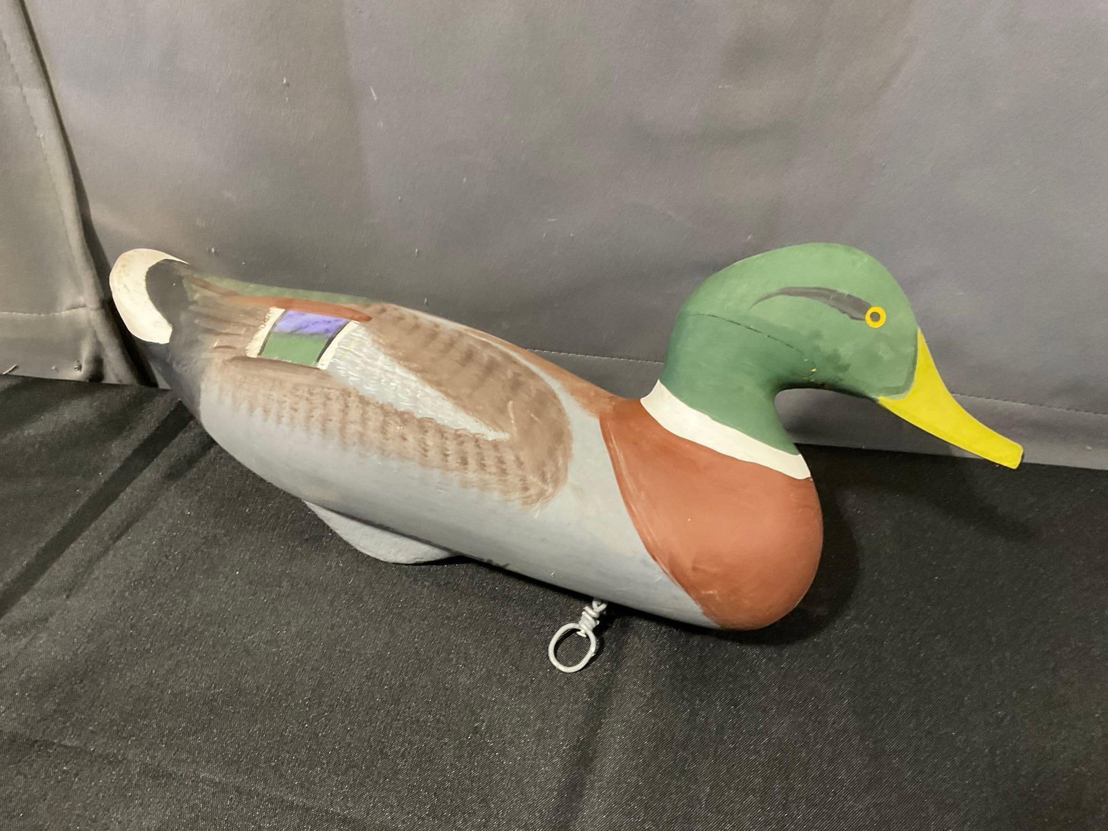 Duck Decoy from Chesapeake Bay carver Captain Harry Jobes, 9x17x9 inch - 2