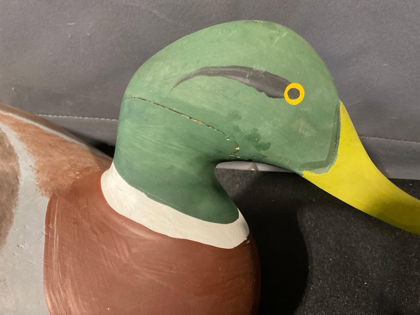 Duck Decoy from Chesapeake Bay carver Captain Harry Jobes, 9x17x9 inch - 3