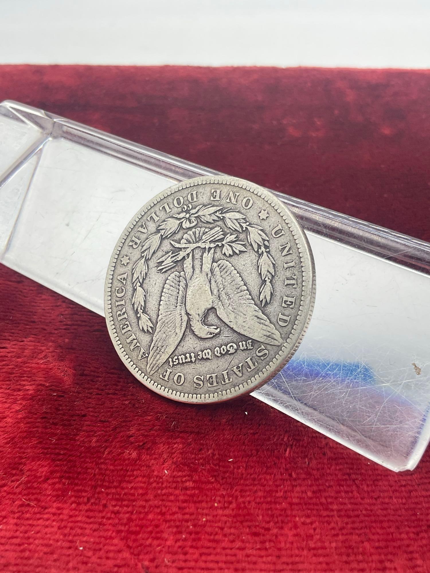 1890 Carson City (CC) Key Date Silver Morgan Dollar low mintage coin - 3