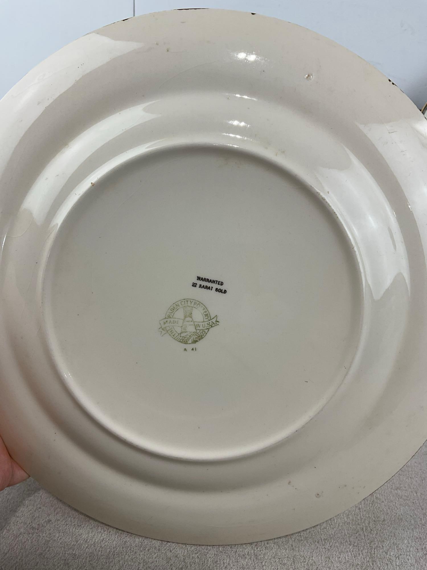 Paden City Pottery Charger, Noritake Castella platter, 13 bowls, & Capri Italian Stainless Steel - 6