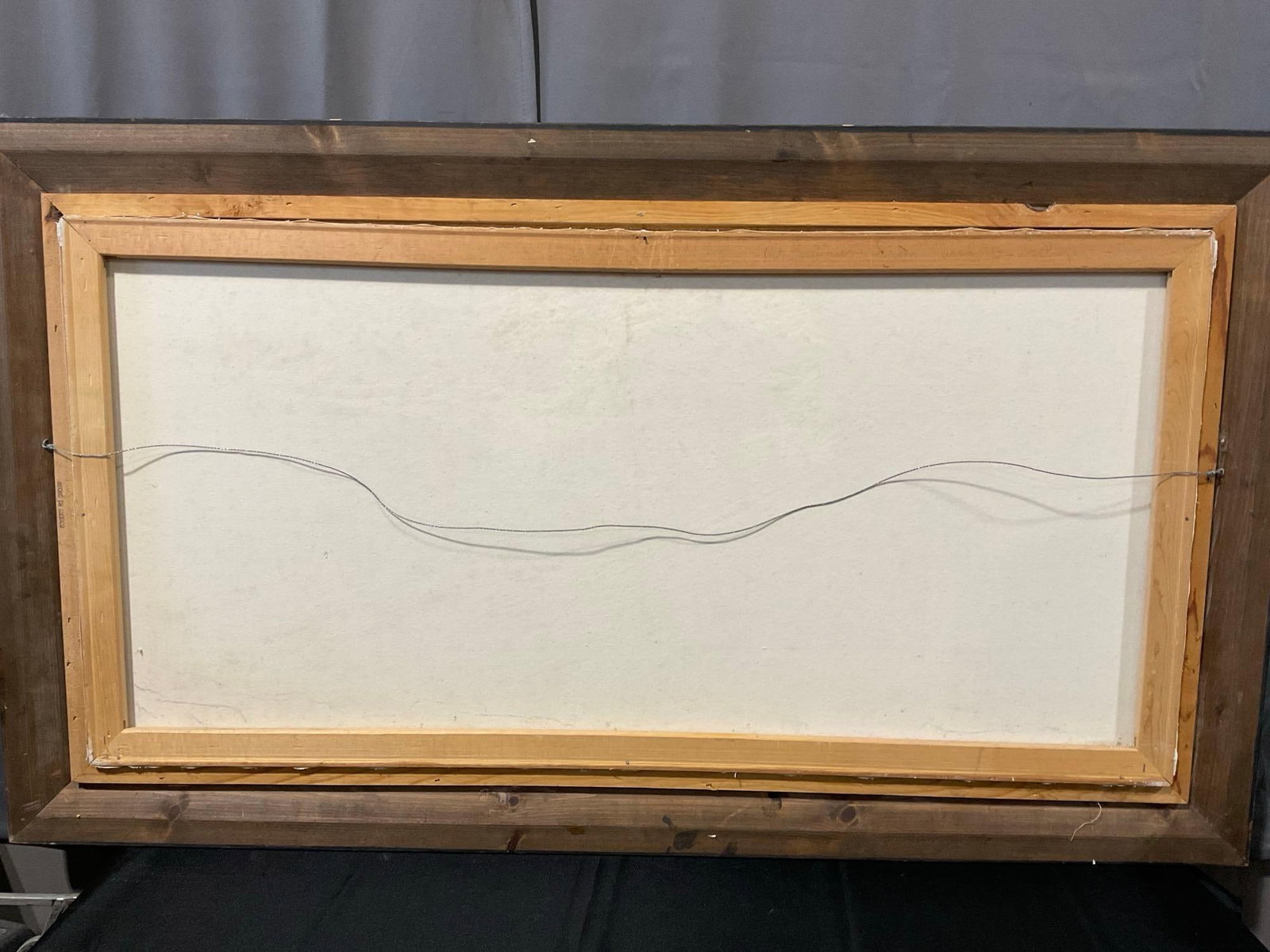 Large Framed Oil on Canvas Painting, Mt Rainier, signed by artist Myers, 33x57 inch - 6