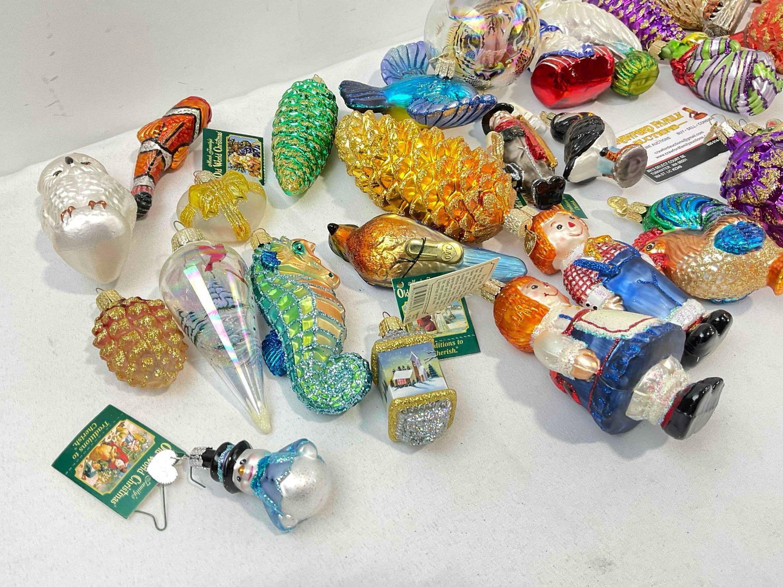 31 pcs Old World Christmas Glass Christmas Tree Ornaments. Good Condition. See pics. - 2