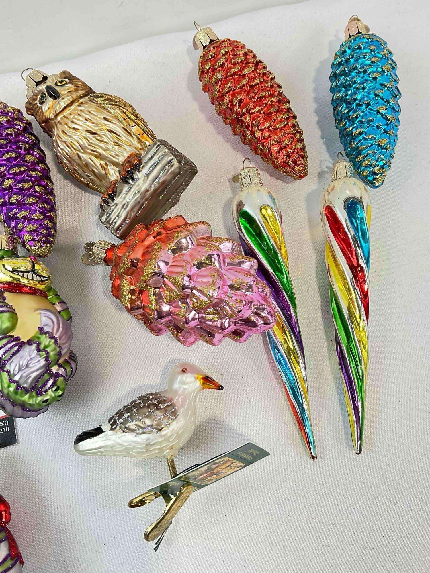 31 pcs Old World Christmas Glass Christmas Tree Ornaments. Good Condition. See pics. - 4