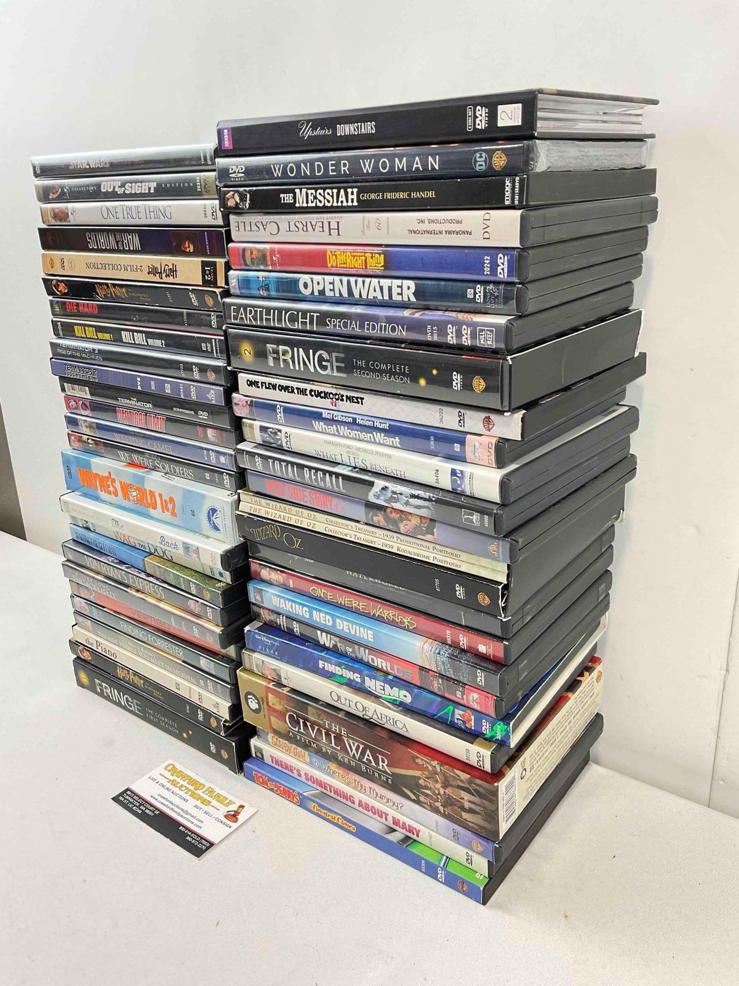 50 pcs DVD Movie & TV Show Collection, incl. Fringe, Finding Nemo, The Terminator & More! - 2