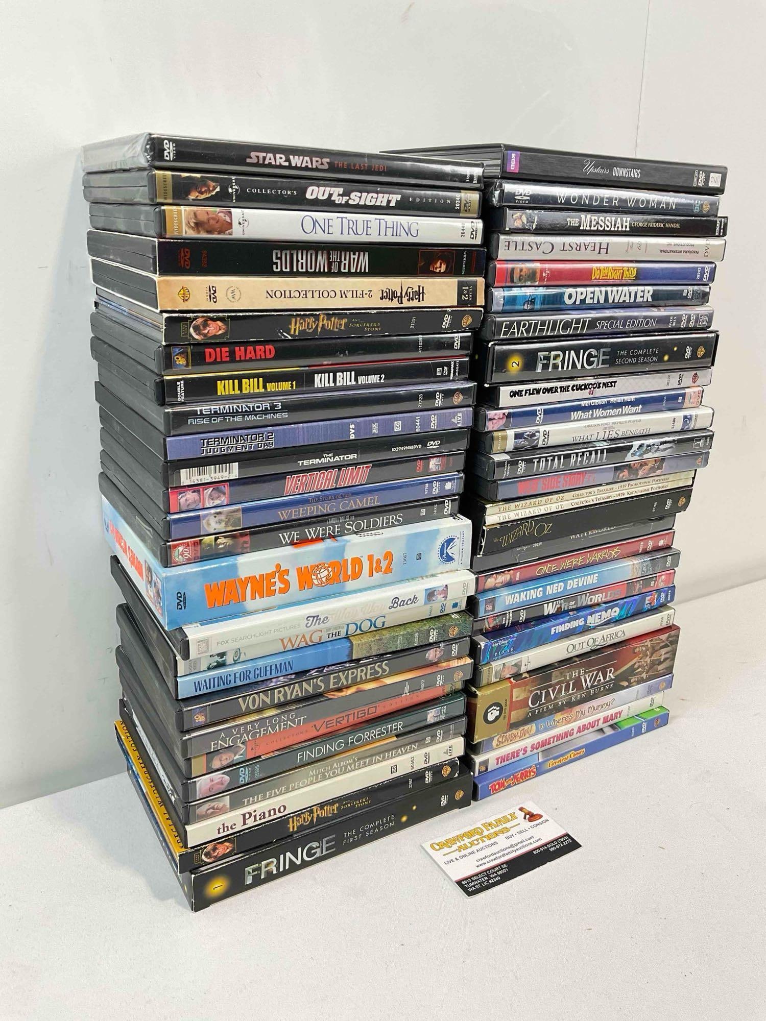 50 pcs DVD Movie & TV Show Collection, incl. Fringe, Finding Nemo, The Terminator & More! - 3