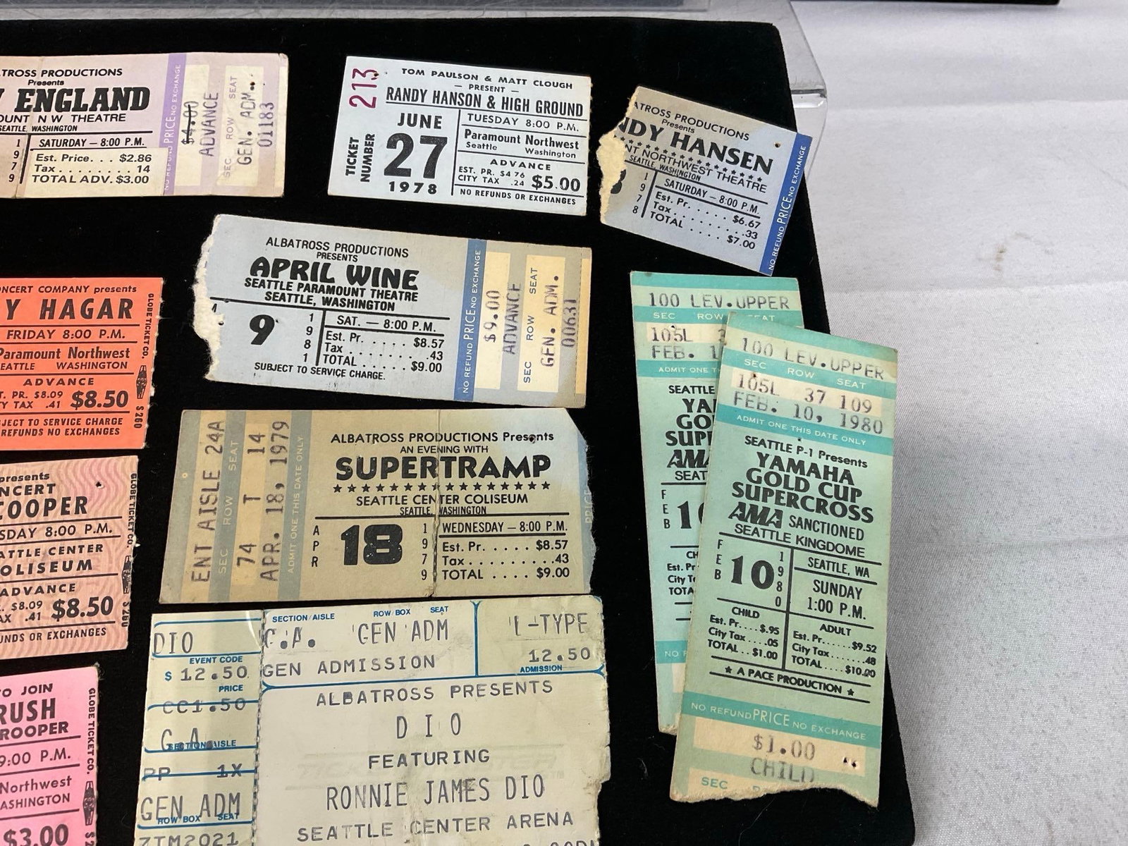 Collection of Vintage Concert Ticket Stubs, incl. Rolling Stones, Alice Cooper, Rush, Triumph, He... - 3