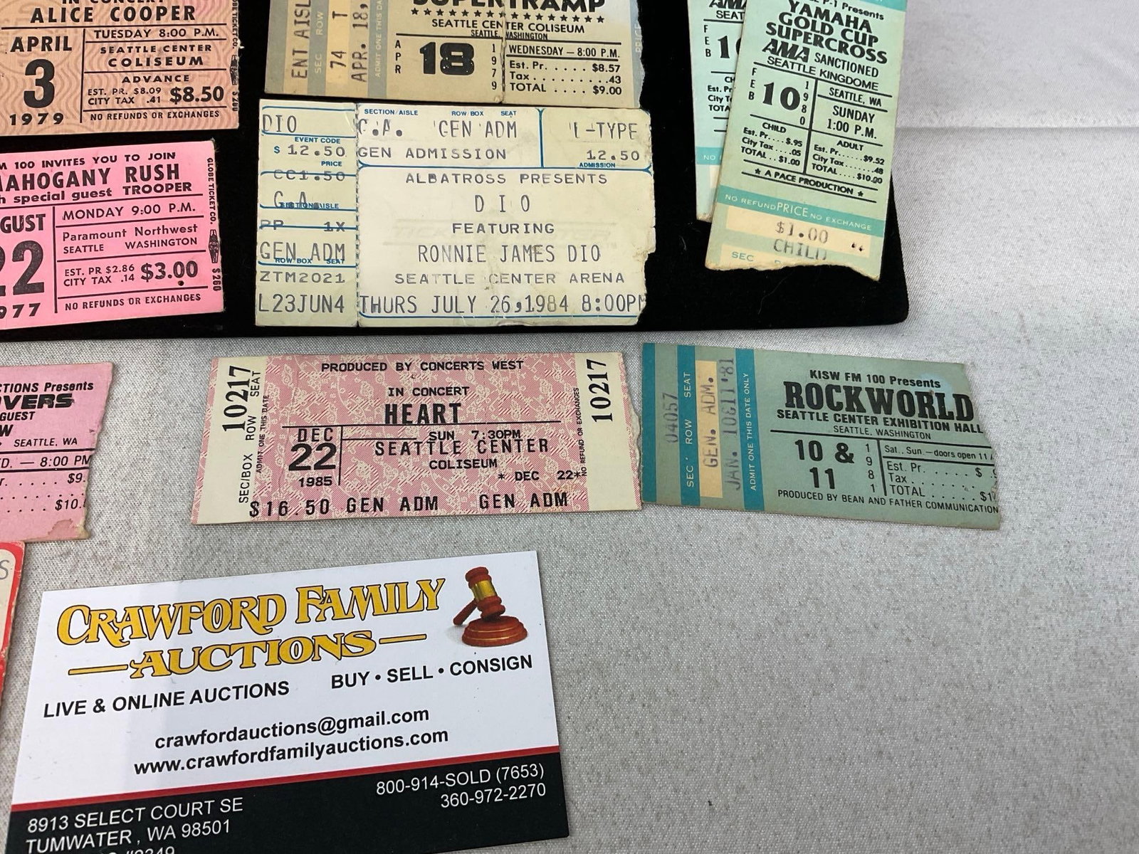 Collection of Vintage Concert Ticket Stubs, incl. Rolling Stones, Alice Cooper, Rush, Triumph, He... - 5