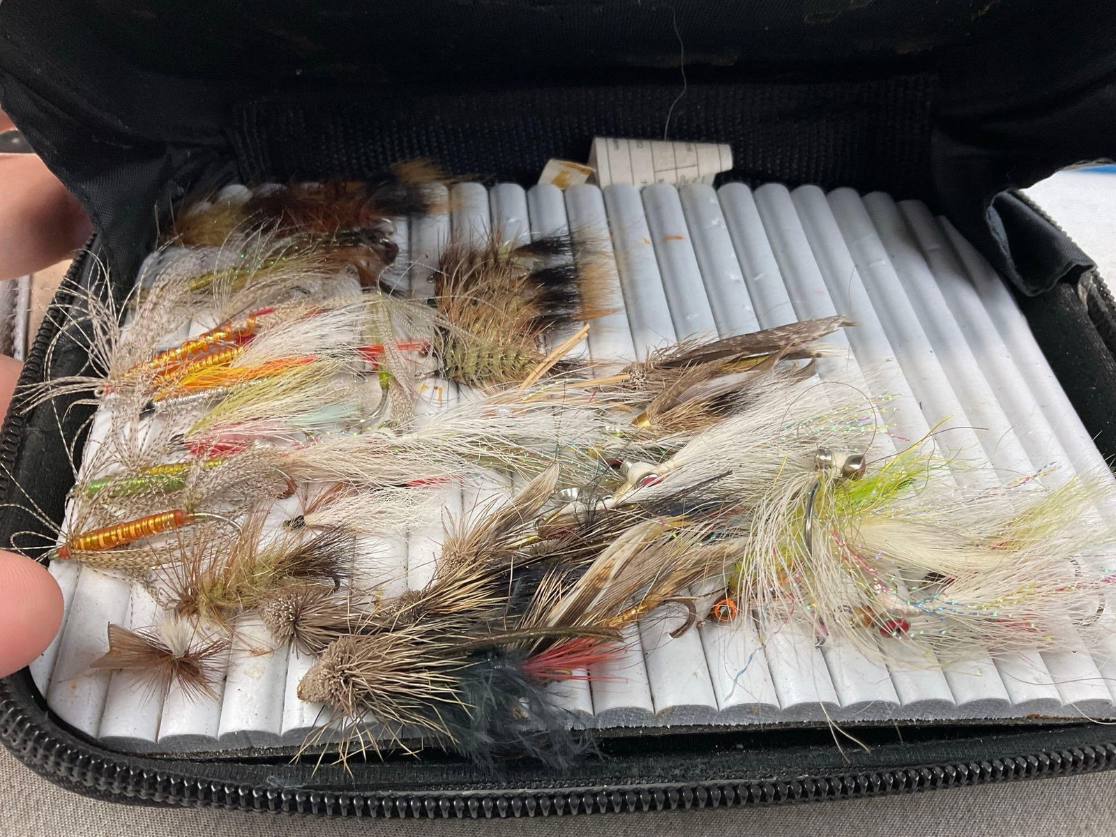 Magnum 1400 Reels, Fishing Tackle Box w/Cast Lead Weights, 2 Pouches of Flies - 4