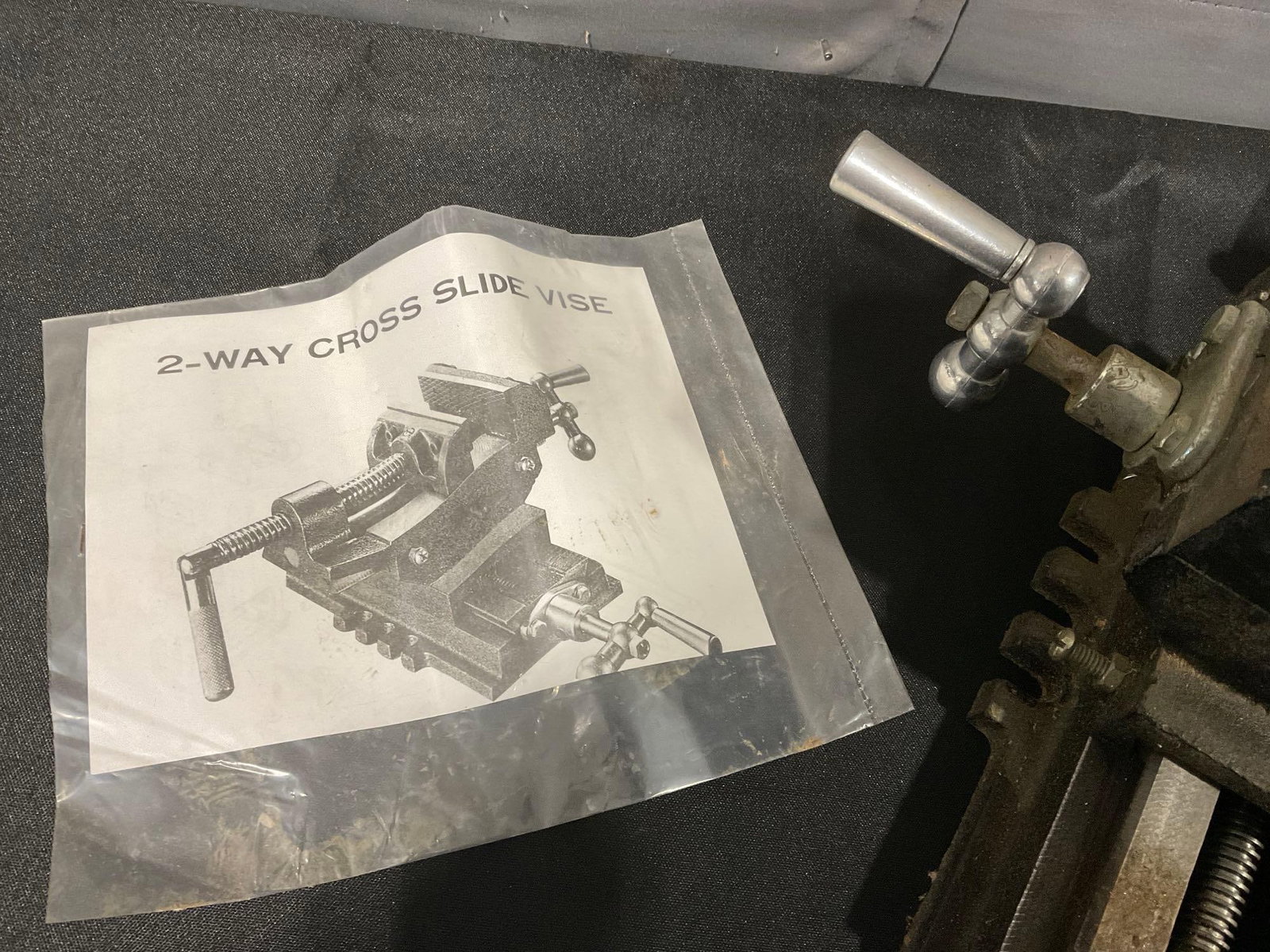 2-Way Cross Slide Vise, 8x14x16 inches, heavy duty cast metal - 2