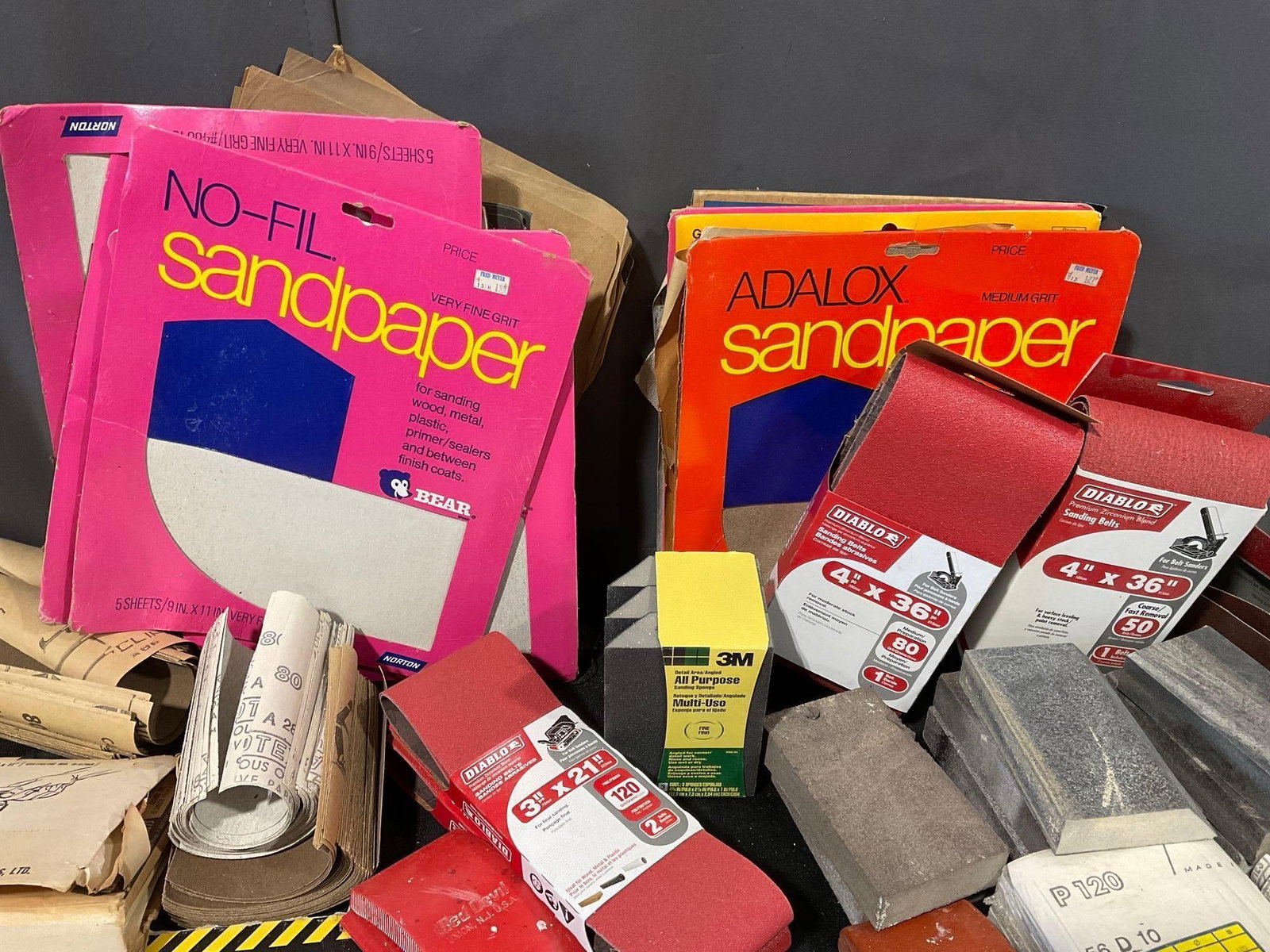 Large Selection of Sandpaper, Foam Blocks, Small & Large form factor sheets - 3