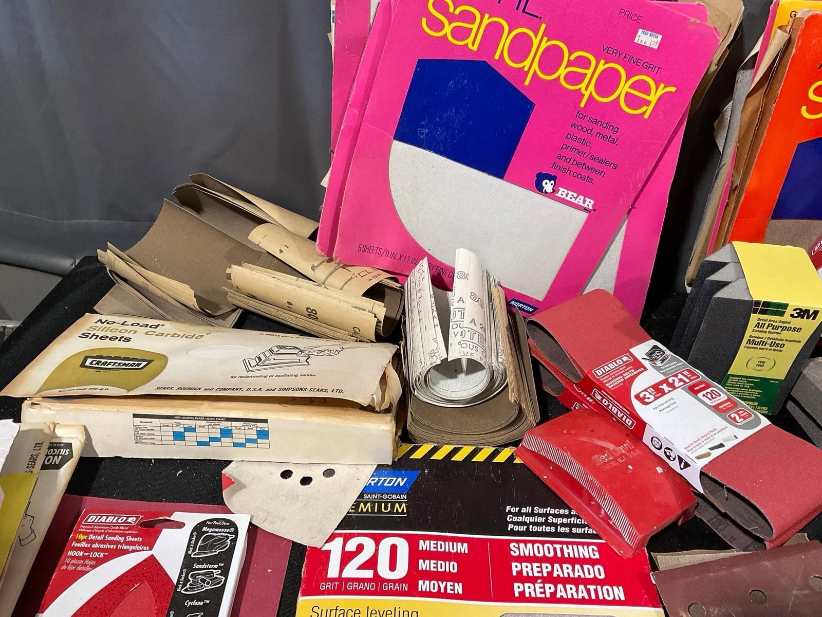 Large Selection of Sandpaper, Foam Blocks, Small & Large form factor sheets - 6