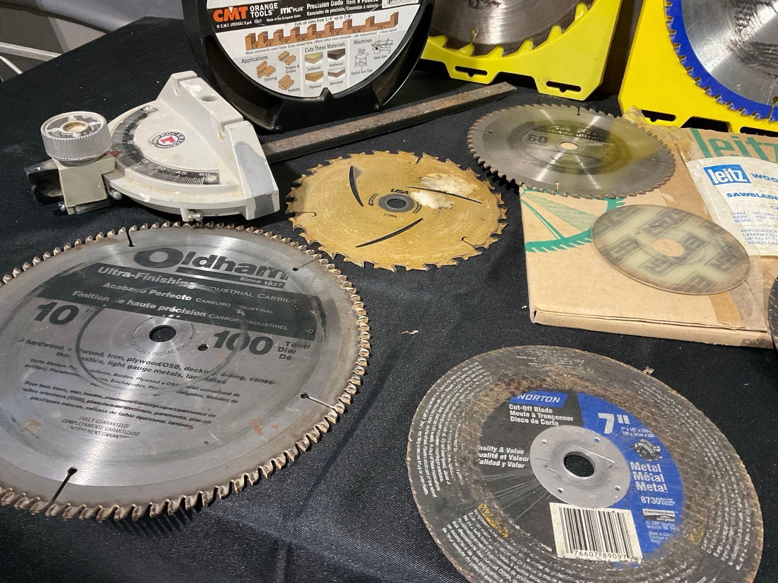 Collection of Saw Blades, 10 inch, 7 inch, & more, most previously used - 4