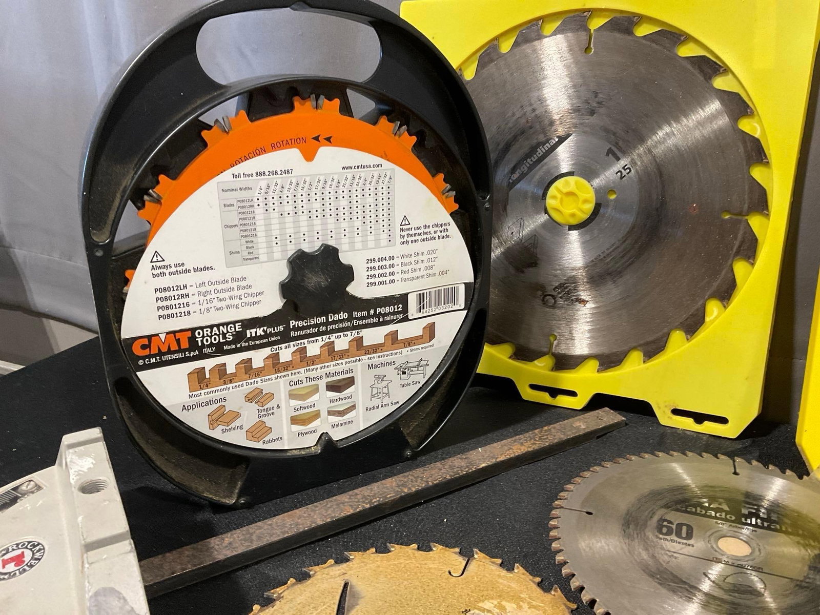 Collection of Saw Blades, 10 inch, 7 inch, & more, most previously used - 5