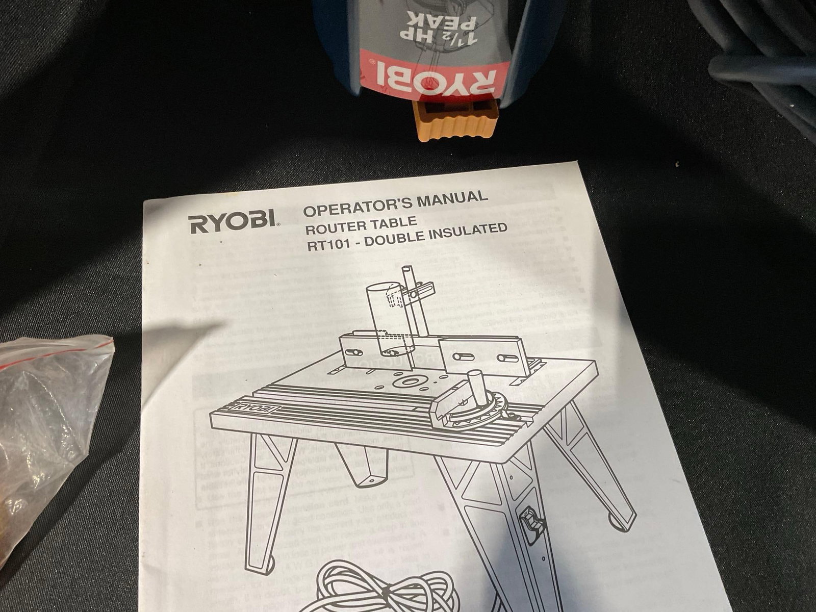 Ryobi Router Table RT101, 1 1/2 HP router, tested & working - 2