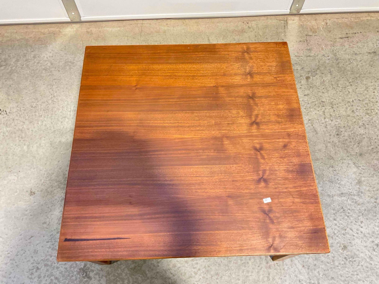 Handsome Vintage DUX Danish Teak Wood Coffee Table. Good Condition. Measures 30" x 30" x 16" - 4