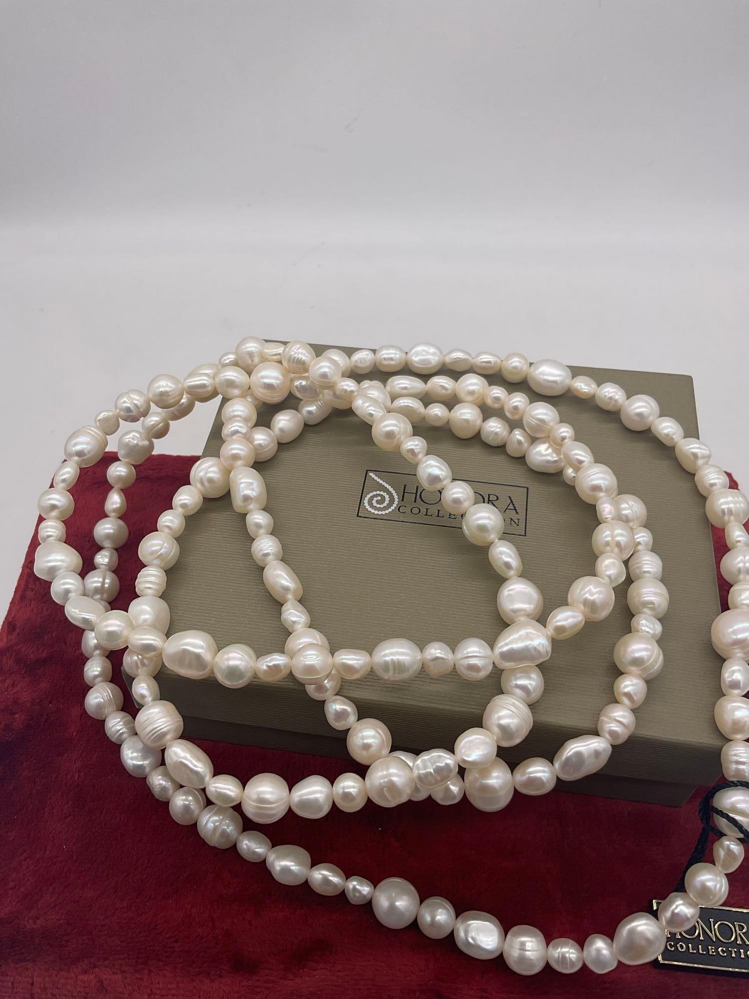 28" Honora Cultured Pearl Necklace With tag In OG Box - 5