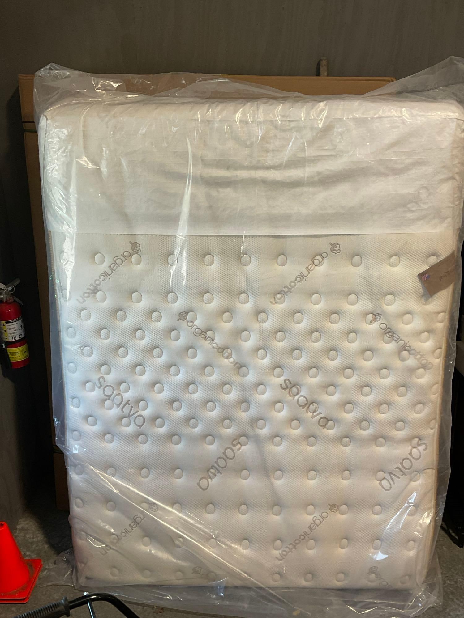 Saatva Classic Innerspring Queen Sized Mattress w/Adjustable Base Plus, Organic Mattress Pad & Co...